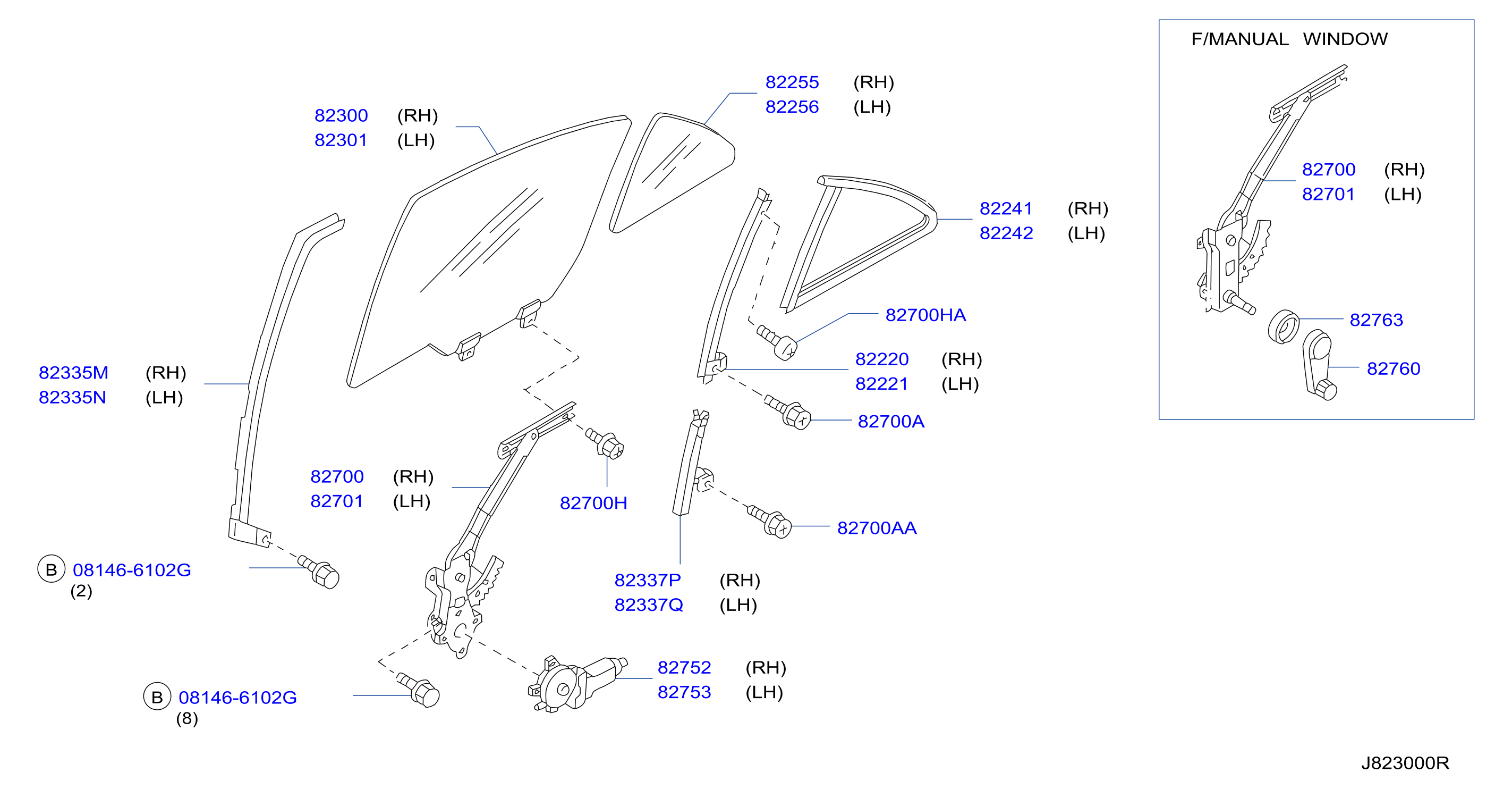 Rear Door Window Regulator