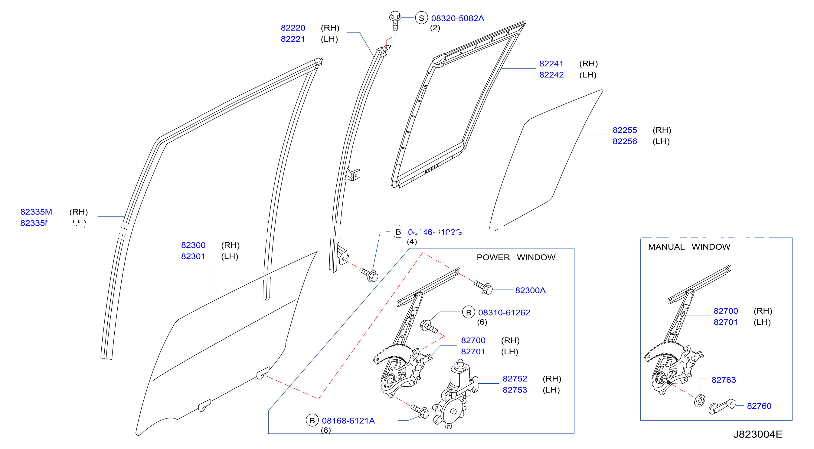 Rear Door Window Regulator
