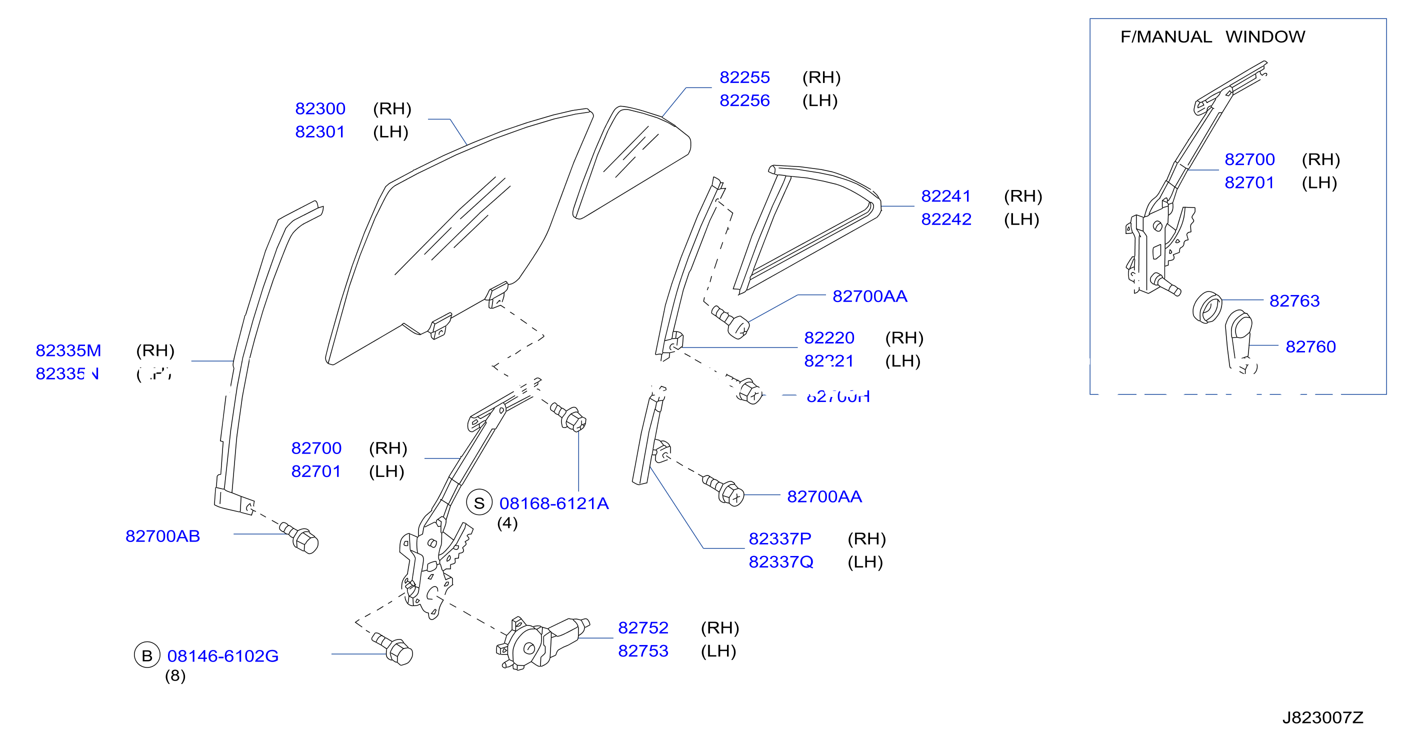 Rear Door Window Regulator