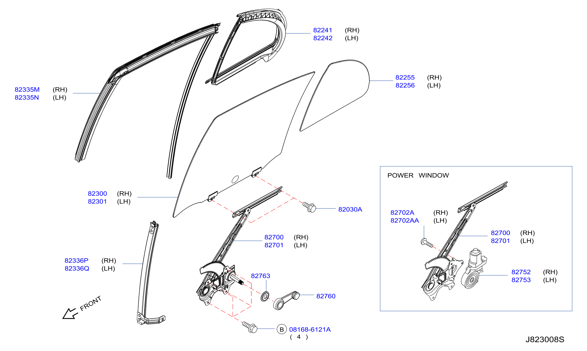 Rear Door Window Regulator