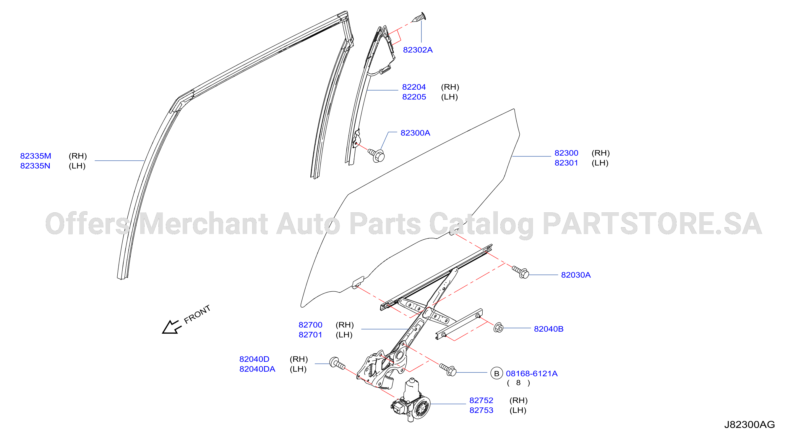 Rear Door Window Regulator