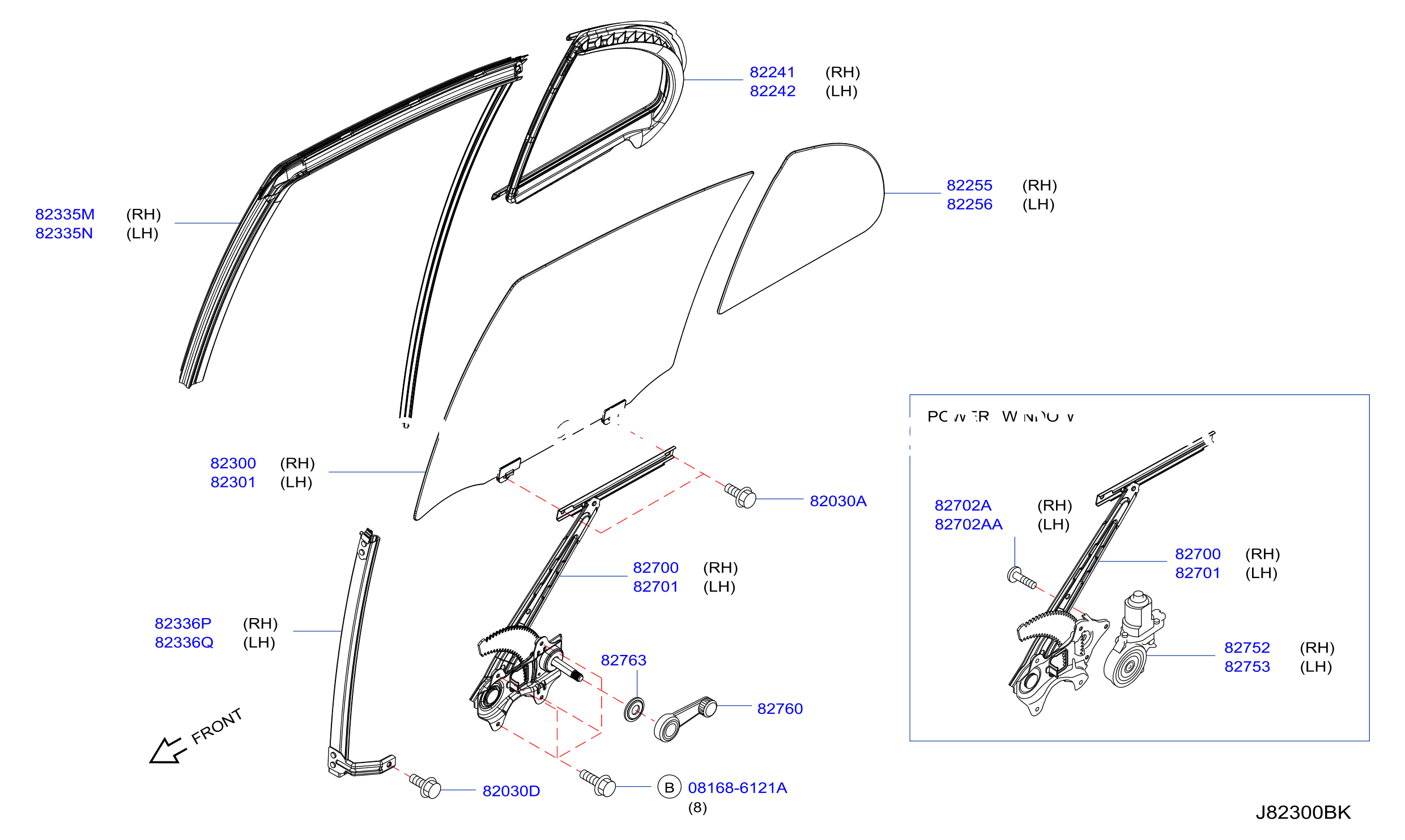 Rear Door Window Regulator