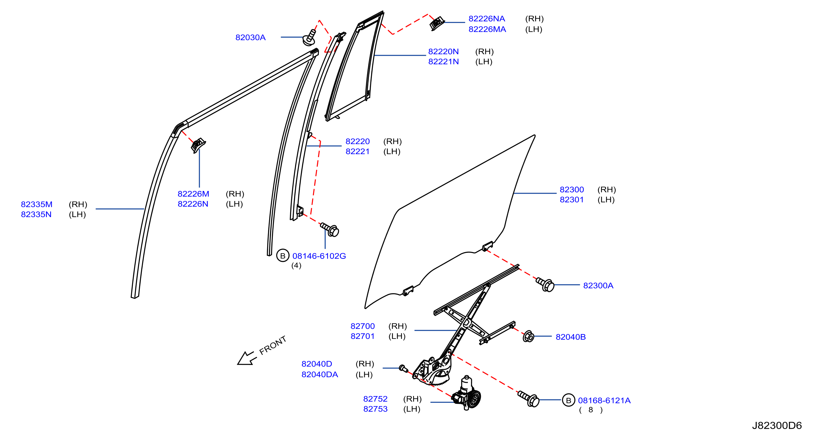 Rear Door Window Regulator