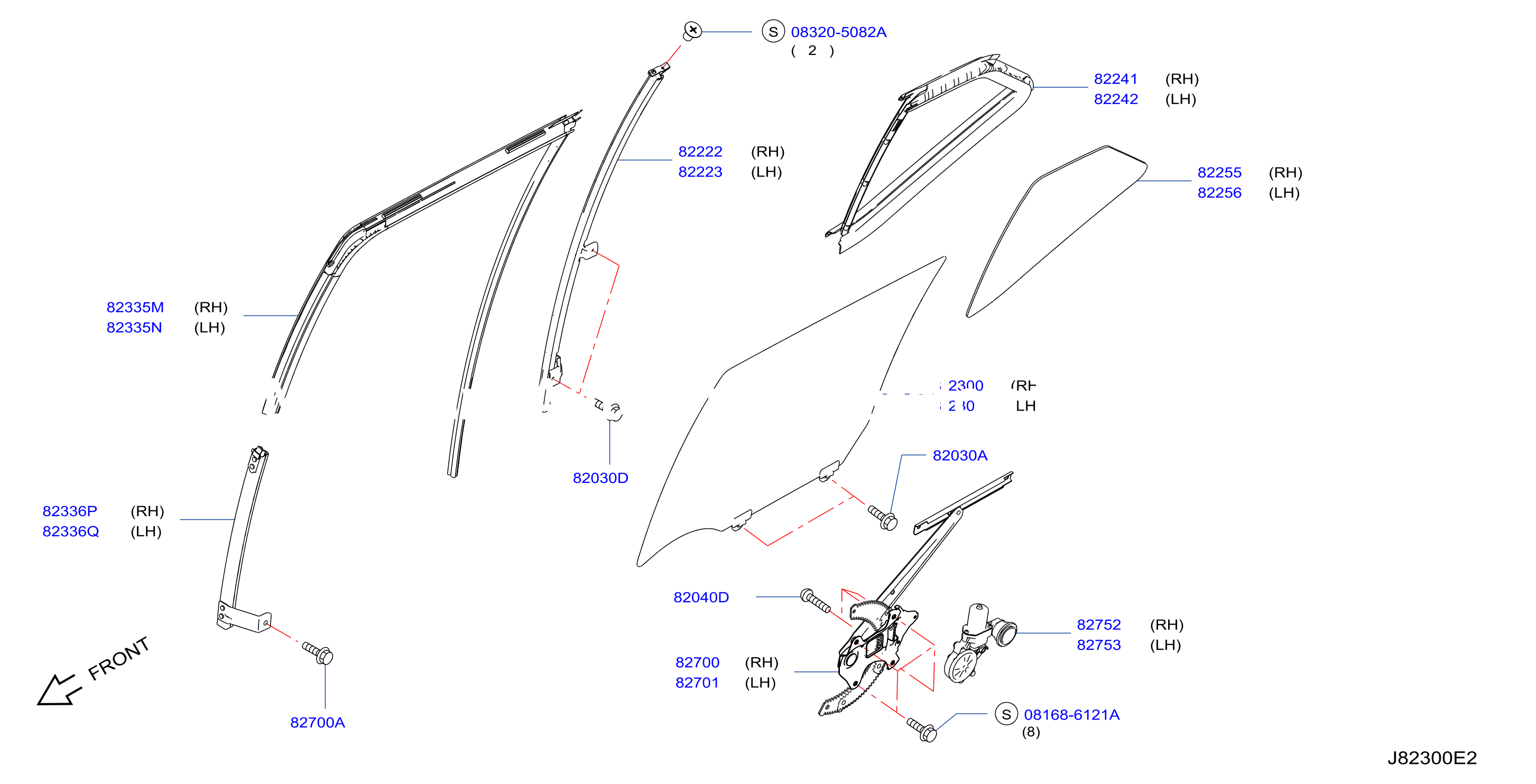 Rear Door Window Regulator