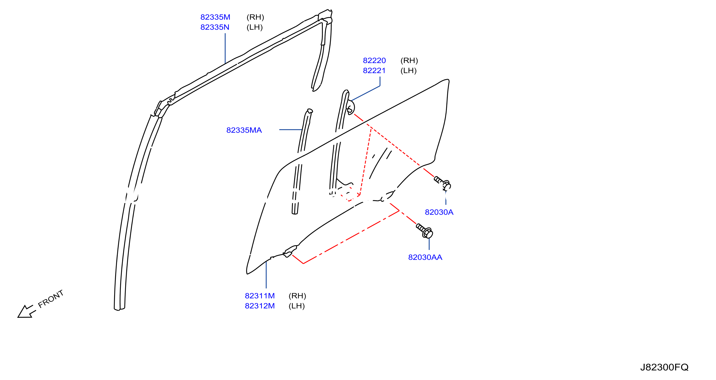 Rear Door Window Regulator Rr Door Window Galass