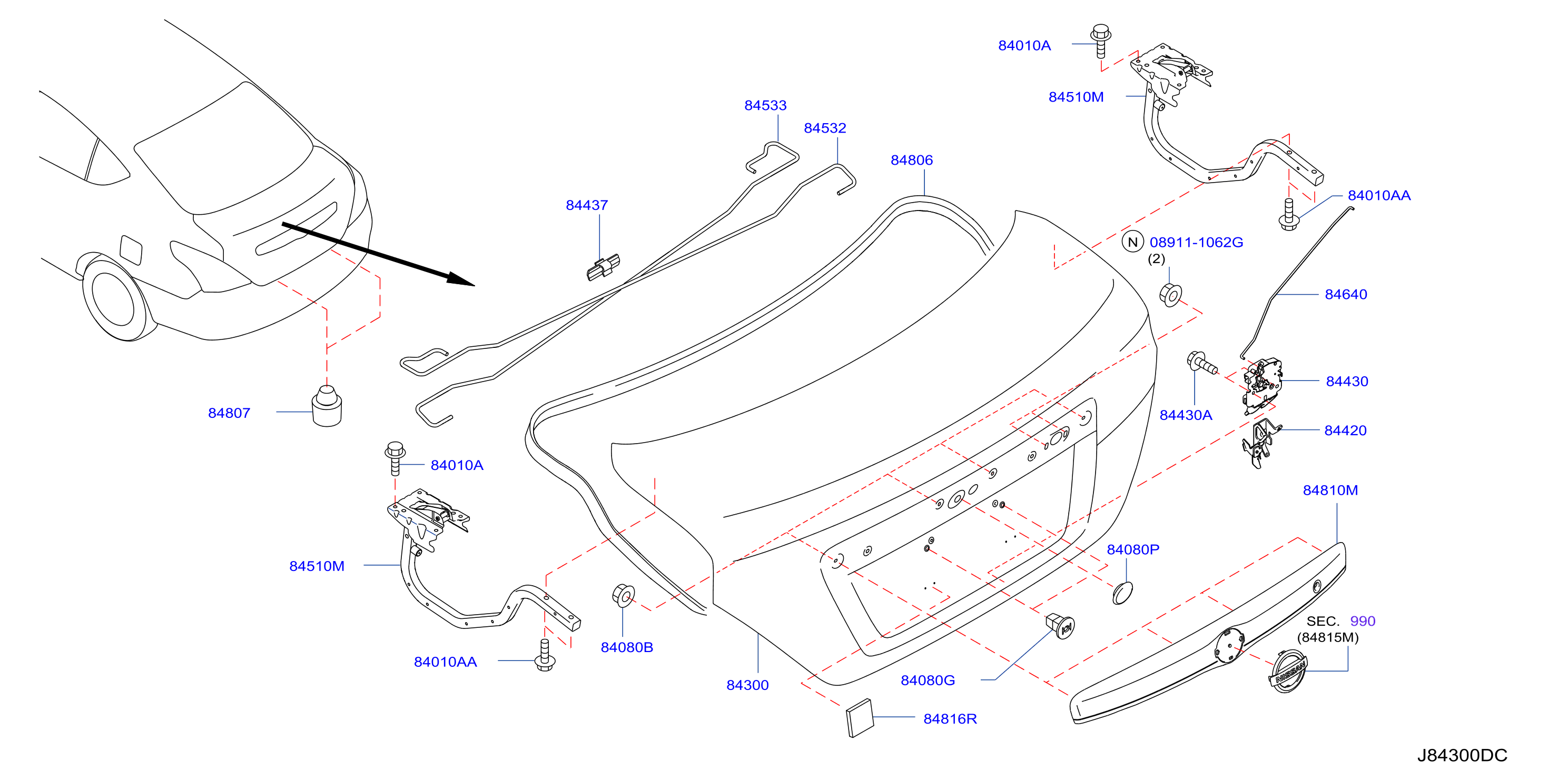 Trunk Lid Fitting