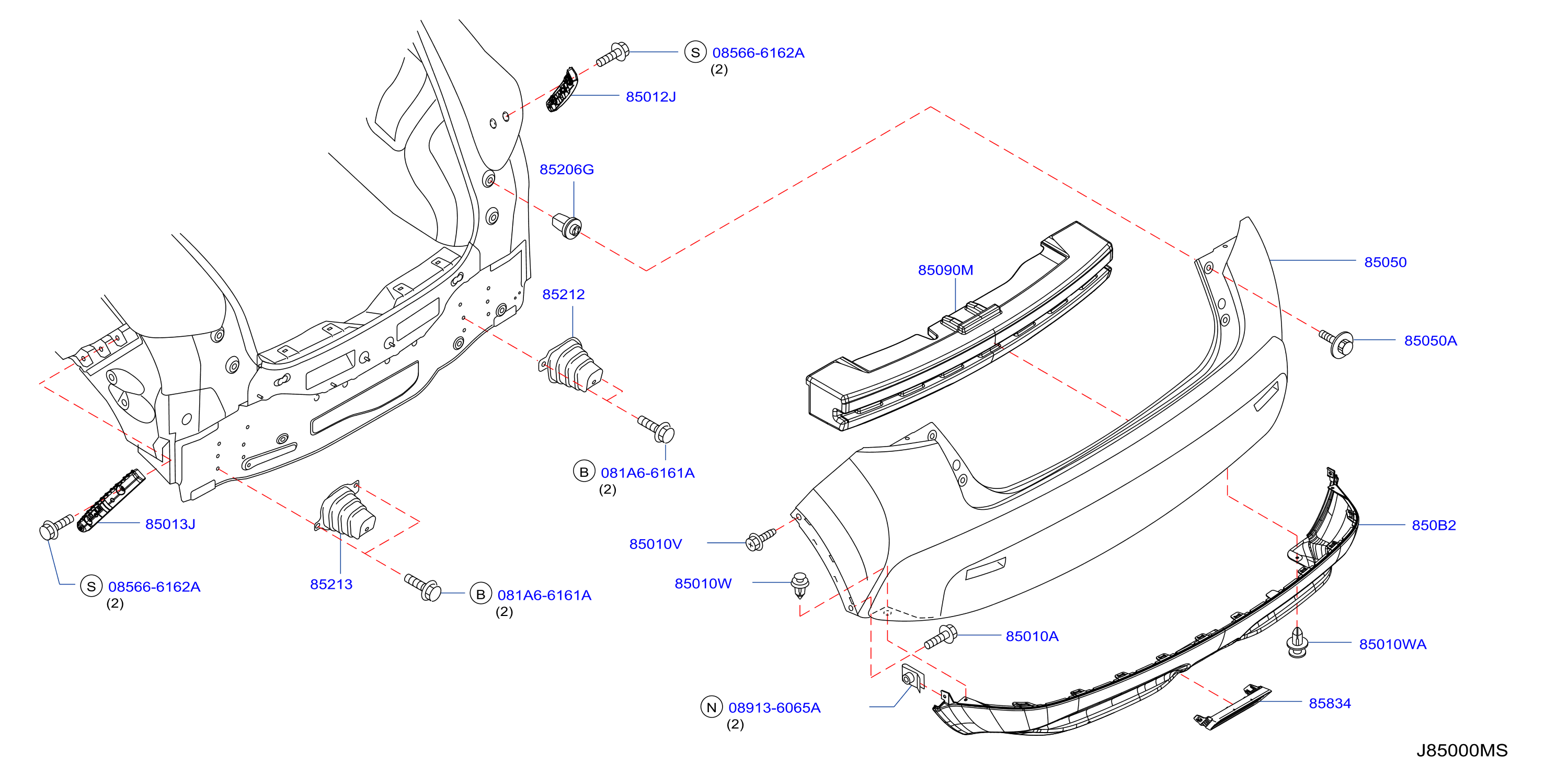 Rear Bumper Except Kra
