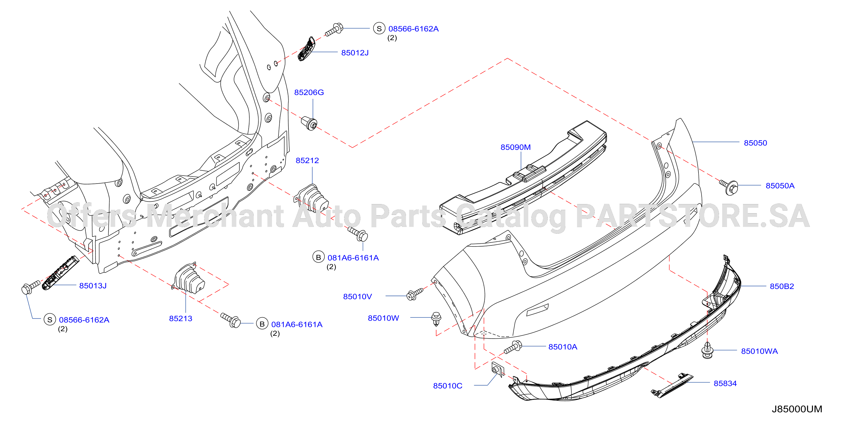 Rear Bumper Except Kra