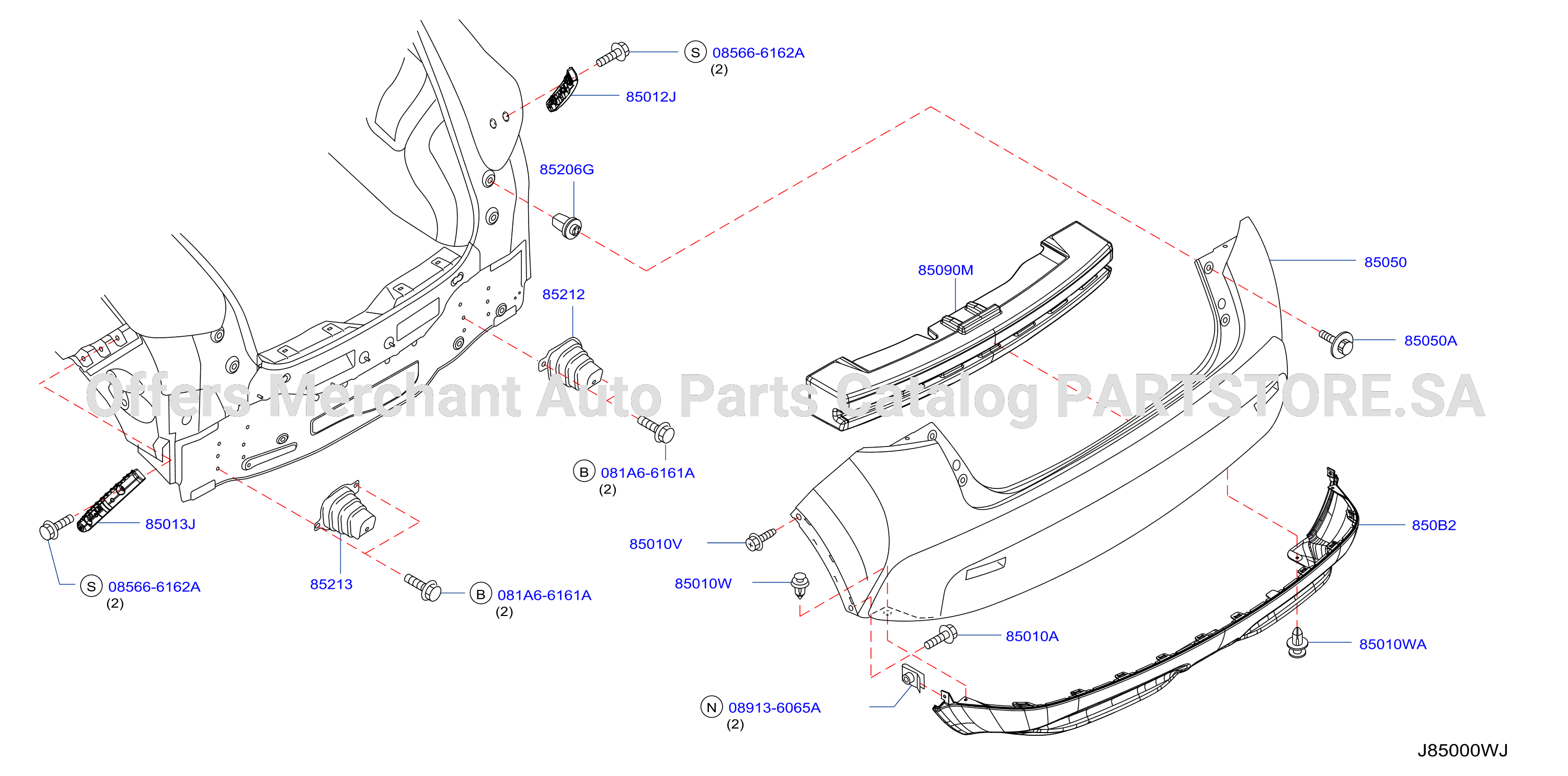 Rear Bumper Except Kra