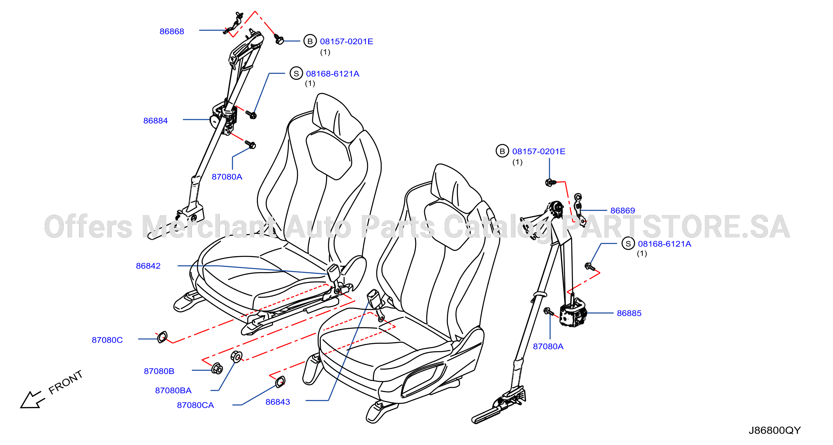 Front Seat Belt