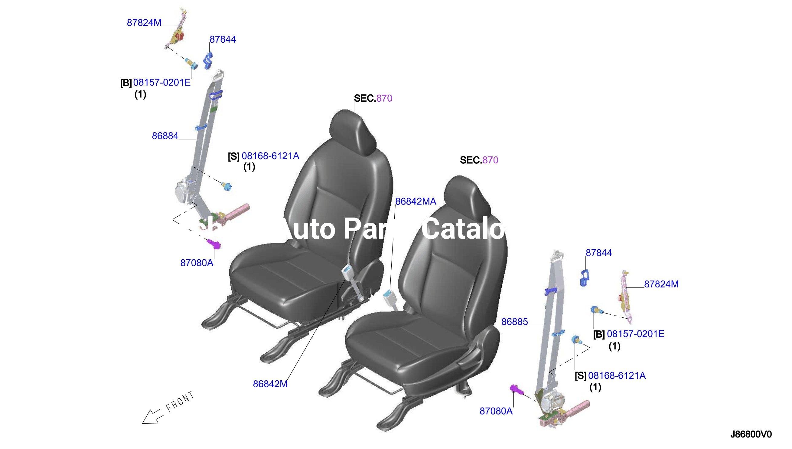 Front Seat Belt