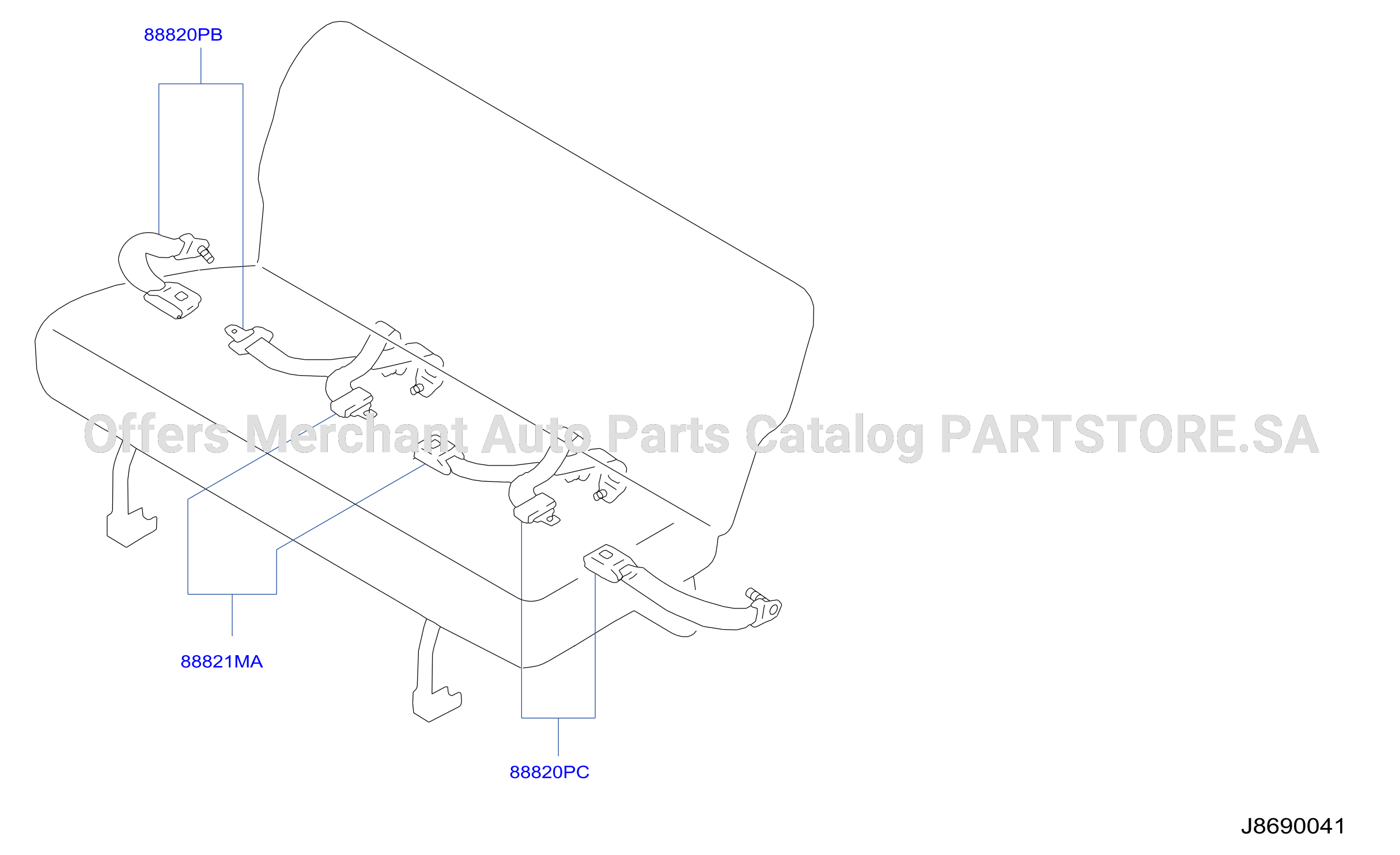 Rear Seat Belt 5Th