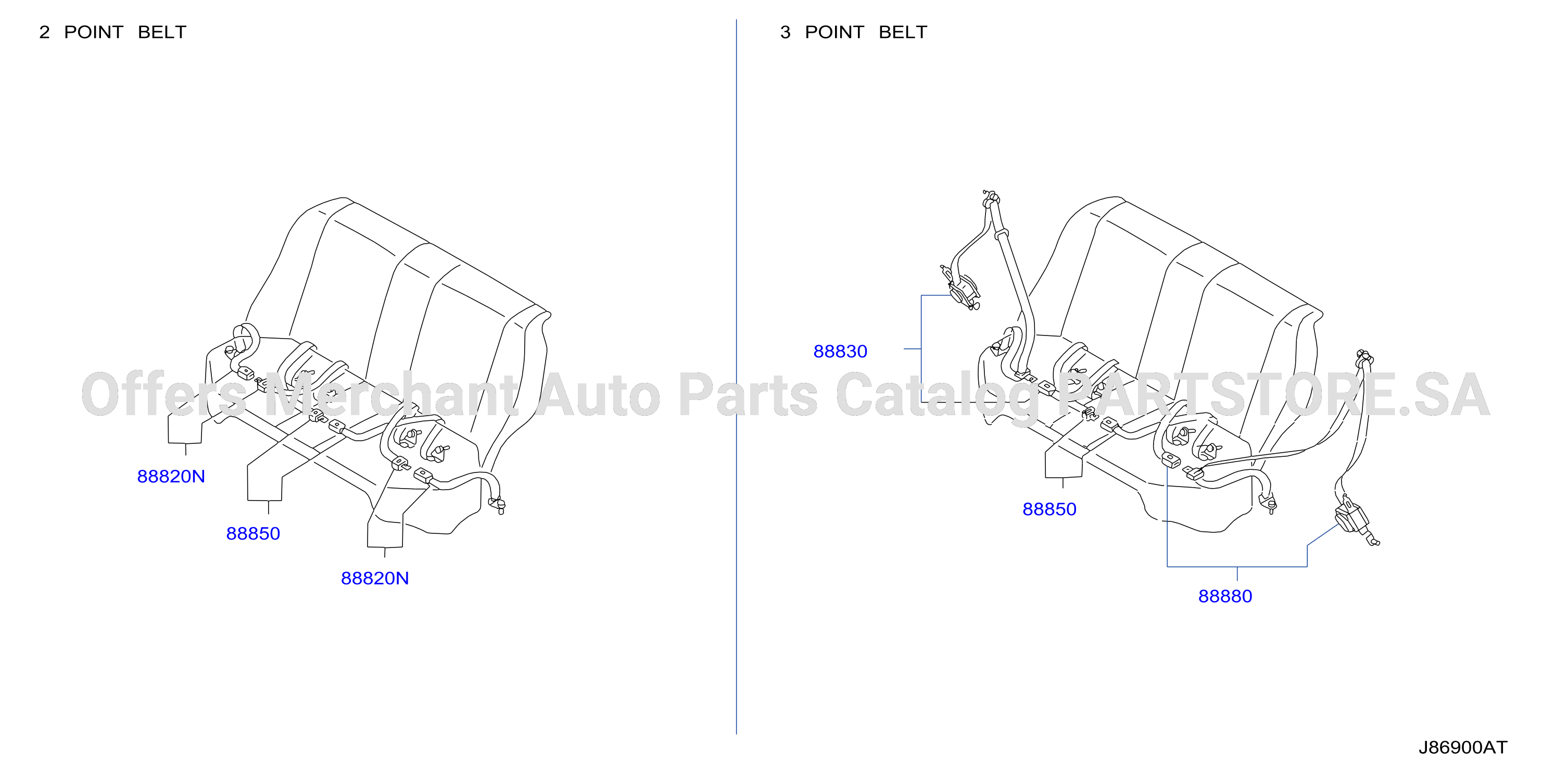 Rear Seat Belt