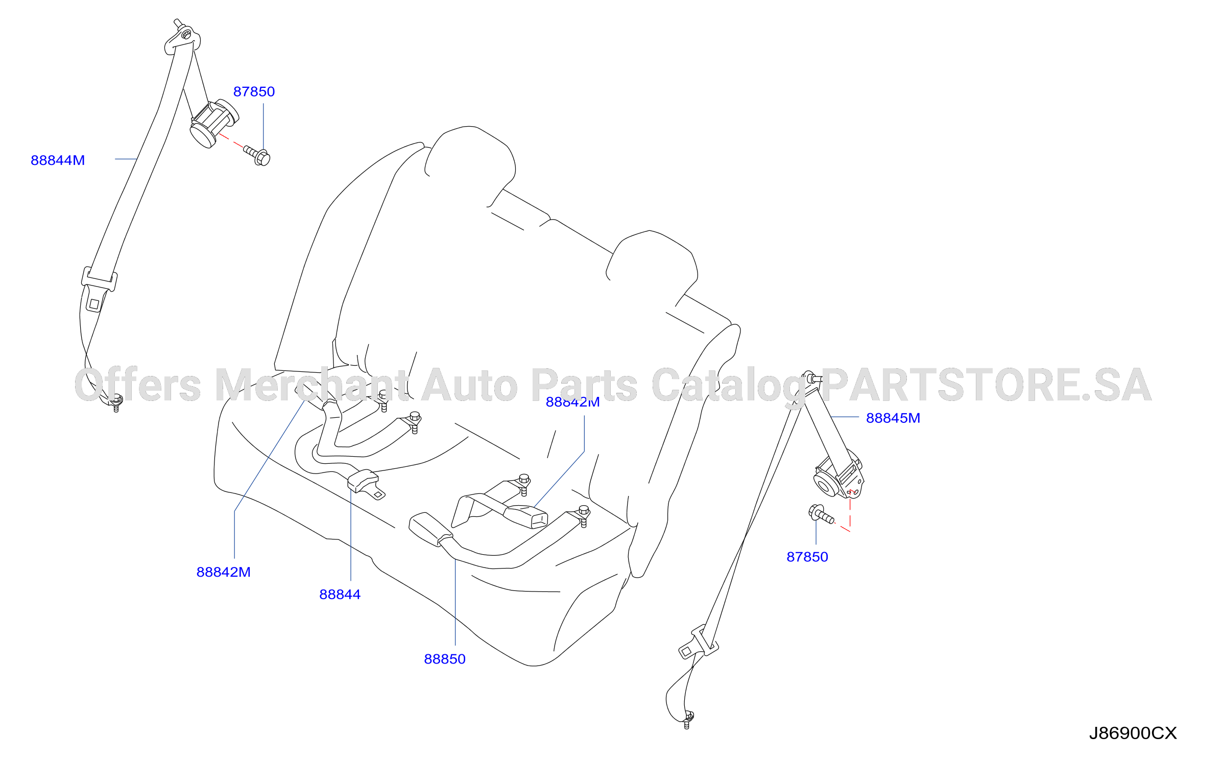 Rear Seat Belt