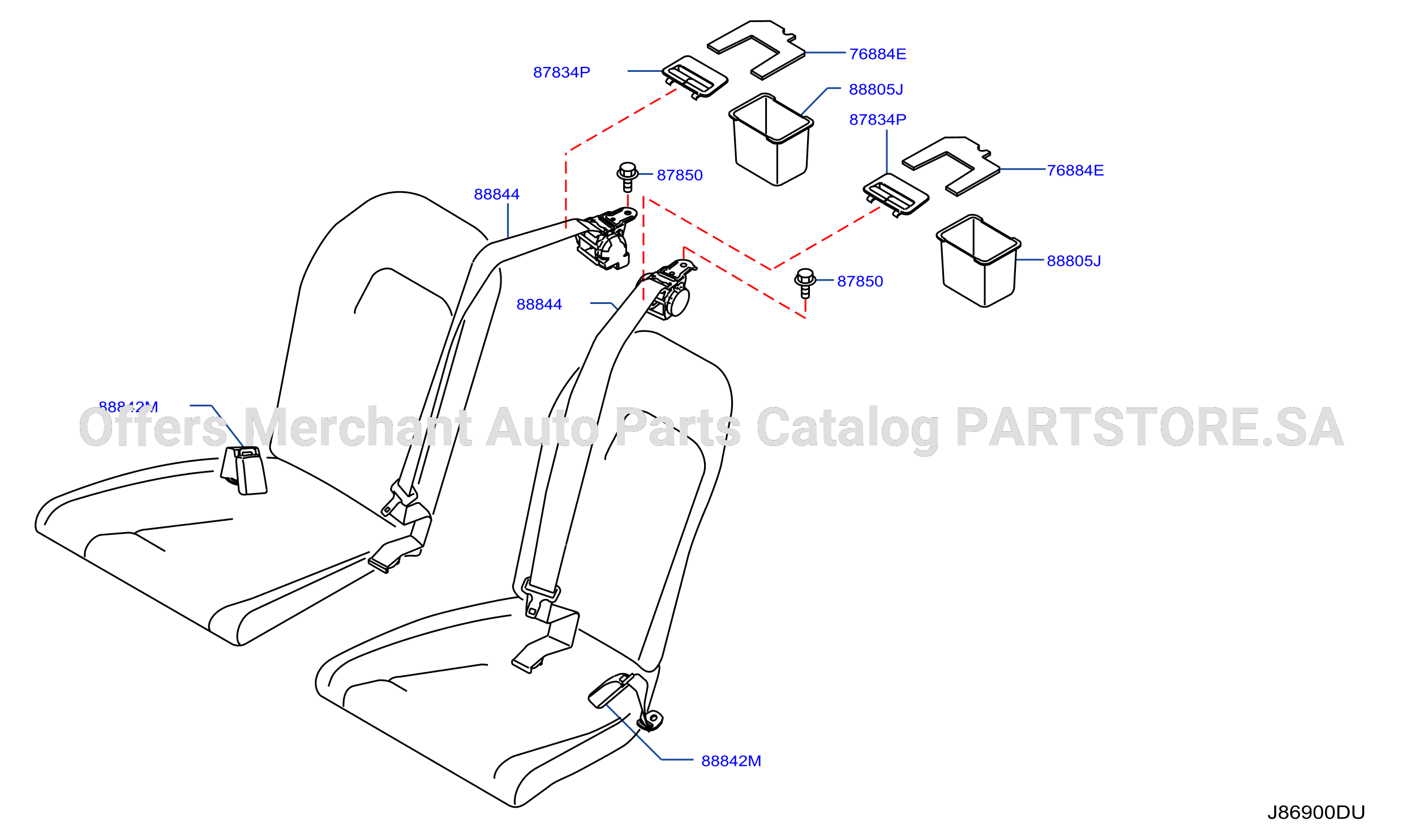 Rear Seat Belt