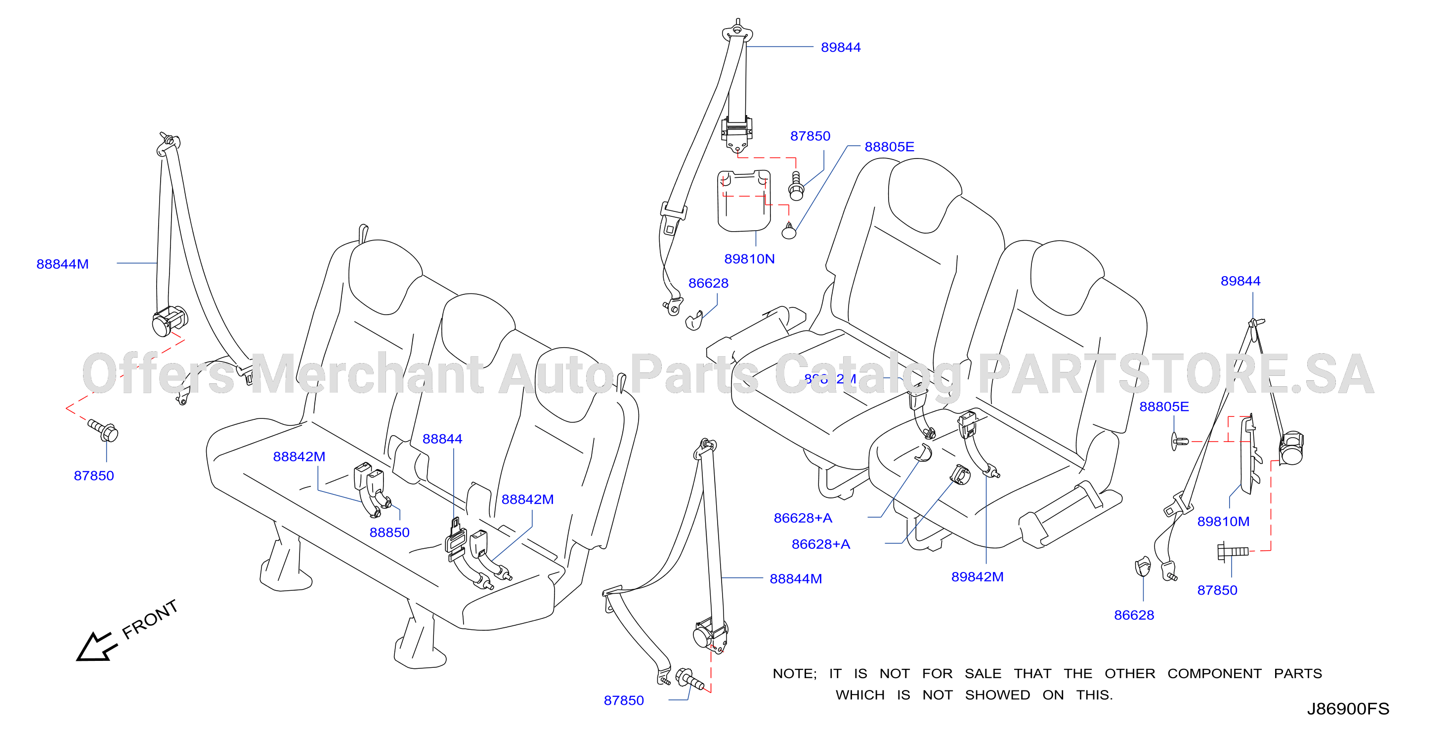 Rear Seat Belt