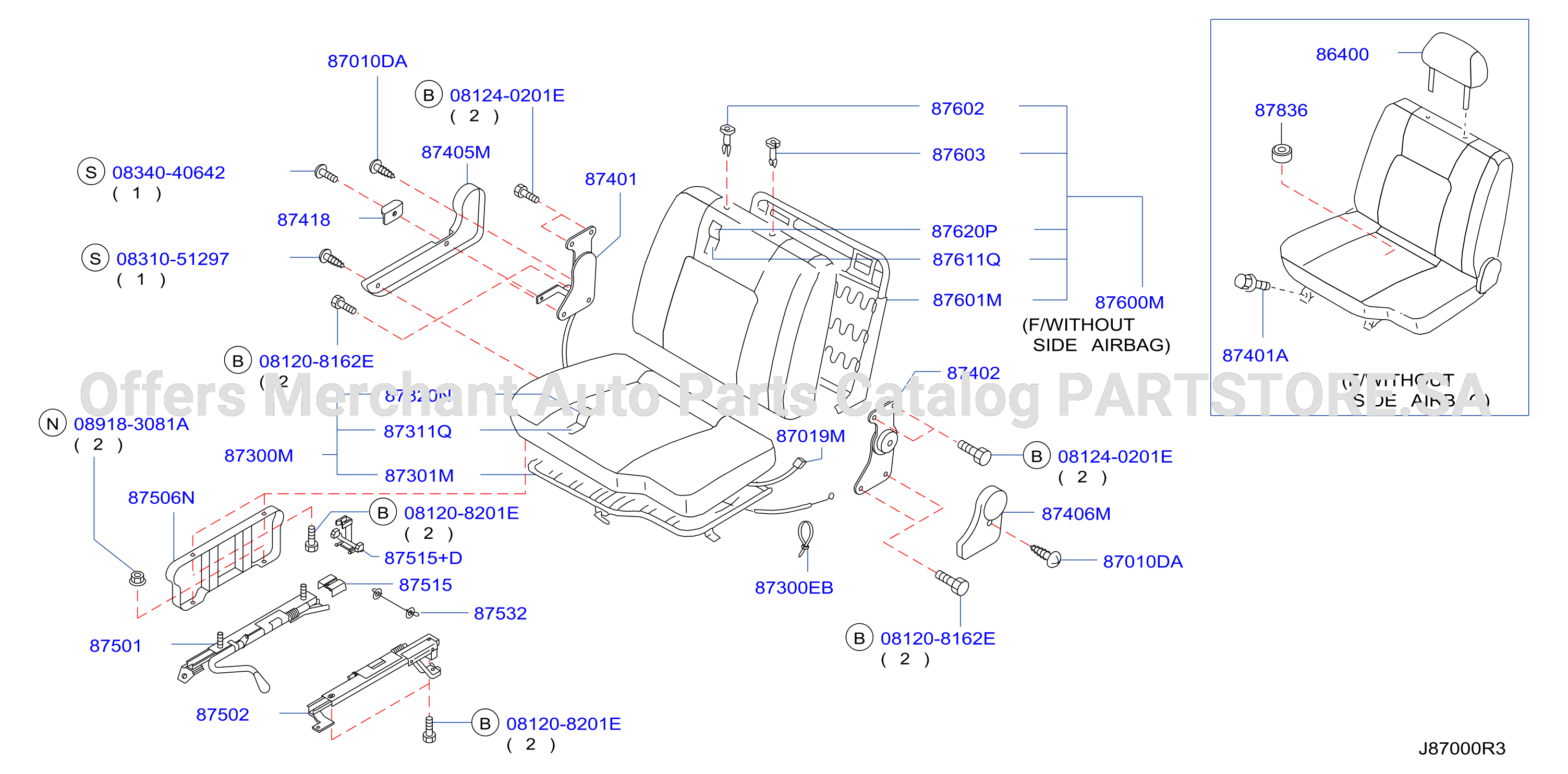 Front Seat Rh Manual Seat