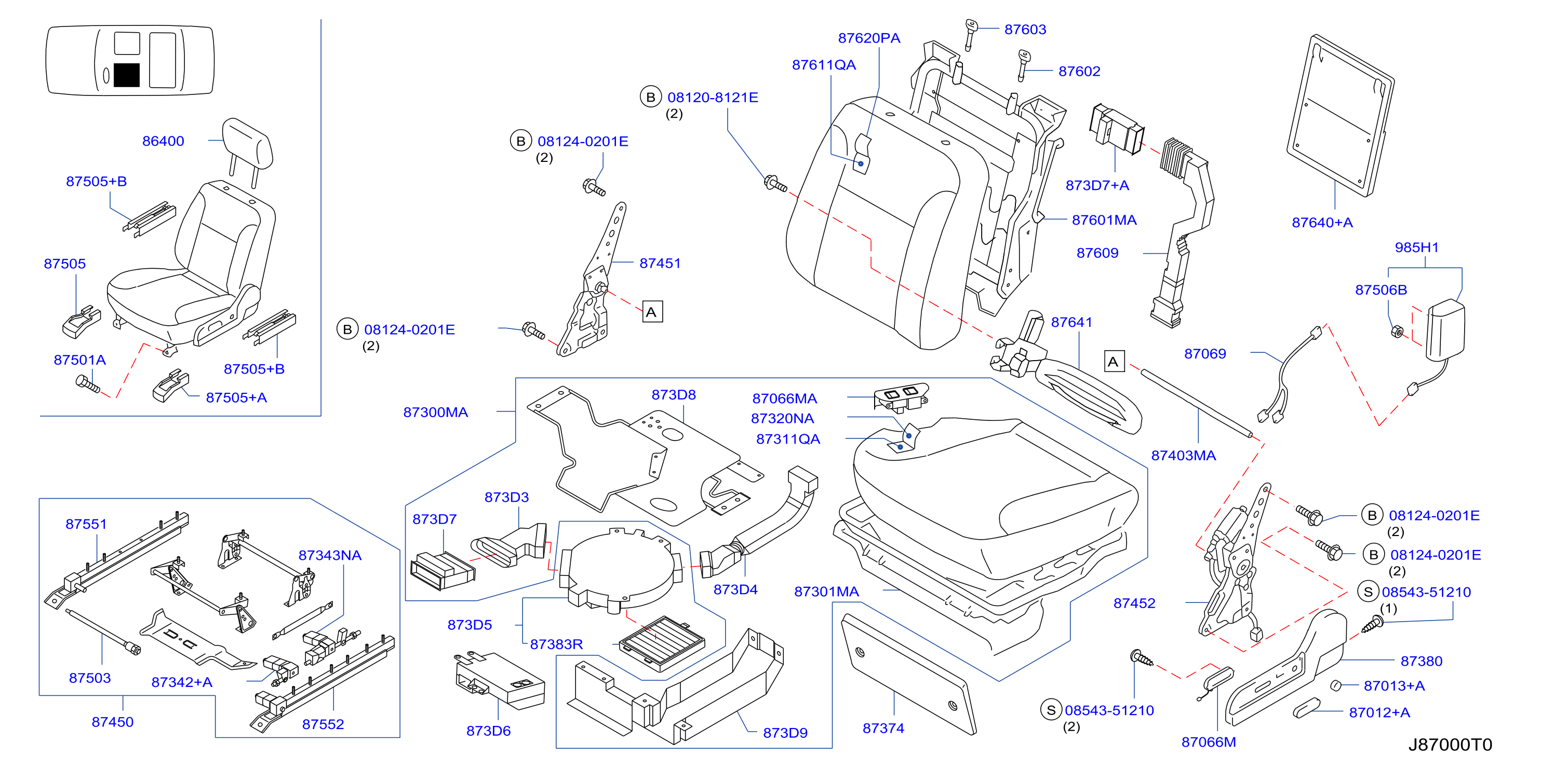 Front Seat Lh W / Climate Control Seat
