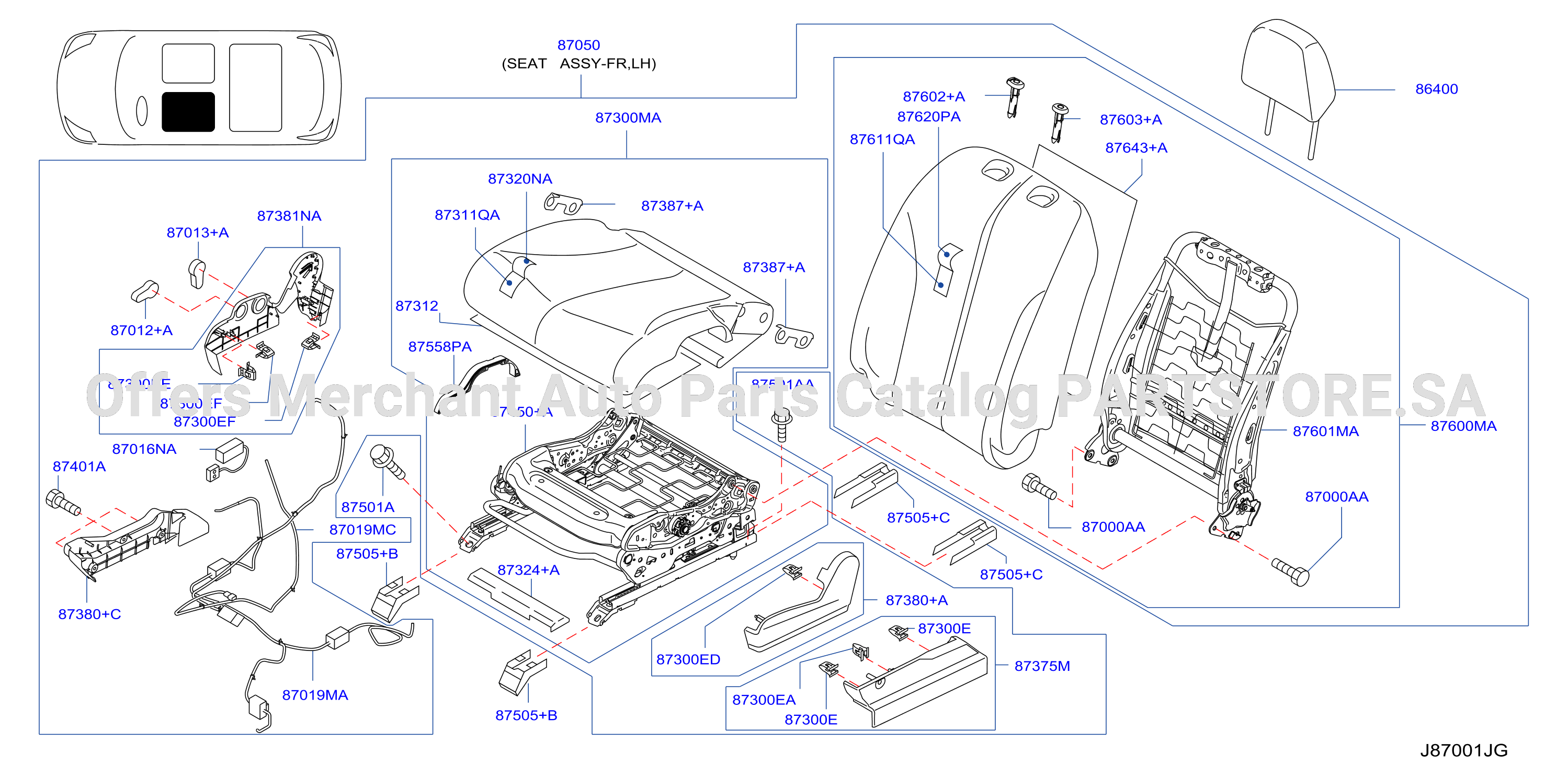 Front Seat Lh Power Seat