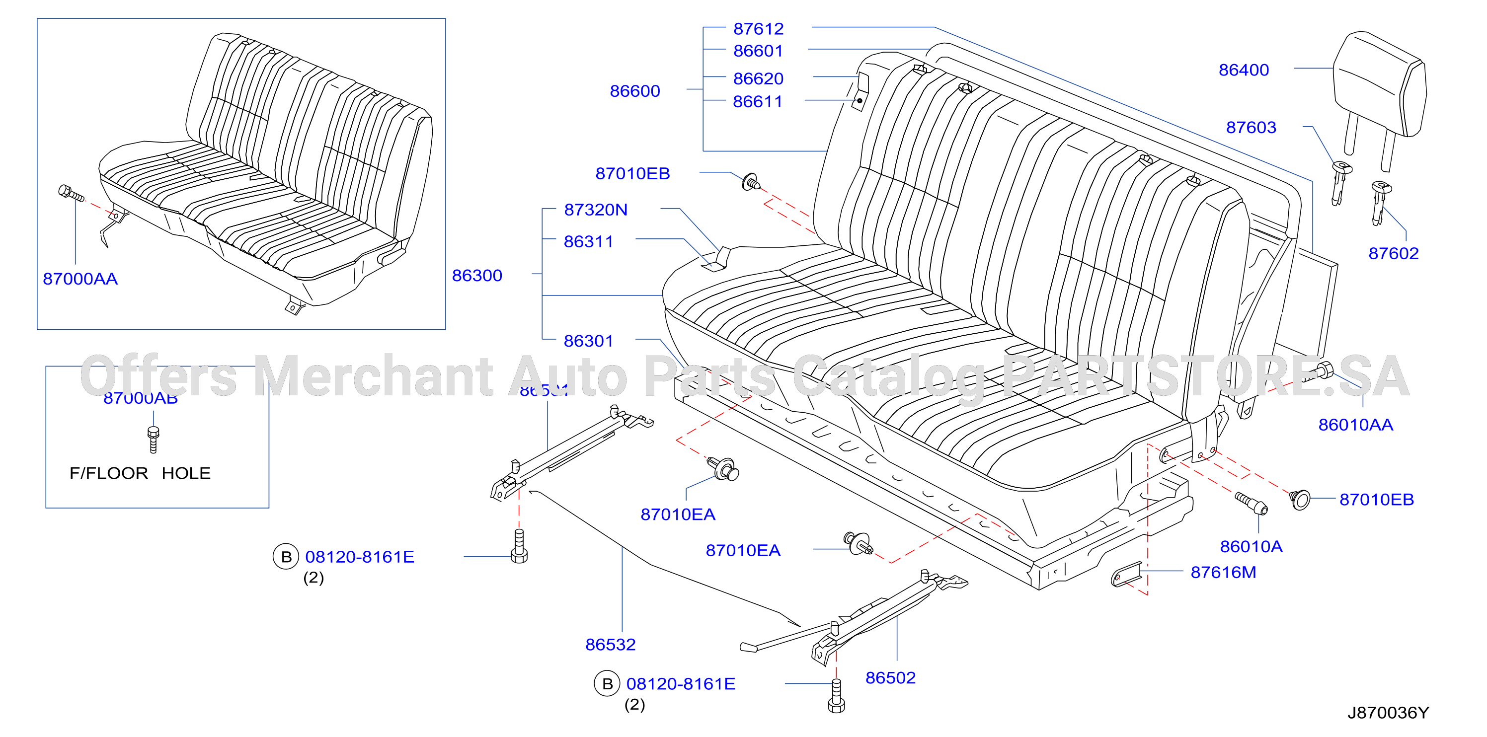 Front Seat Bench Seat
