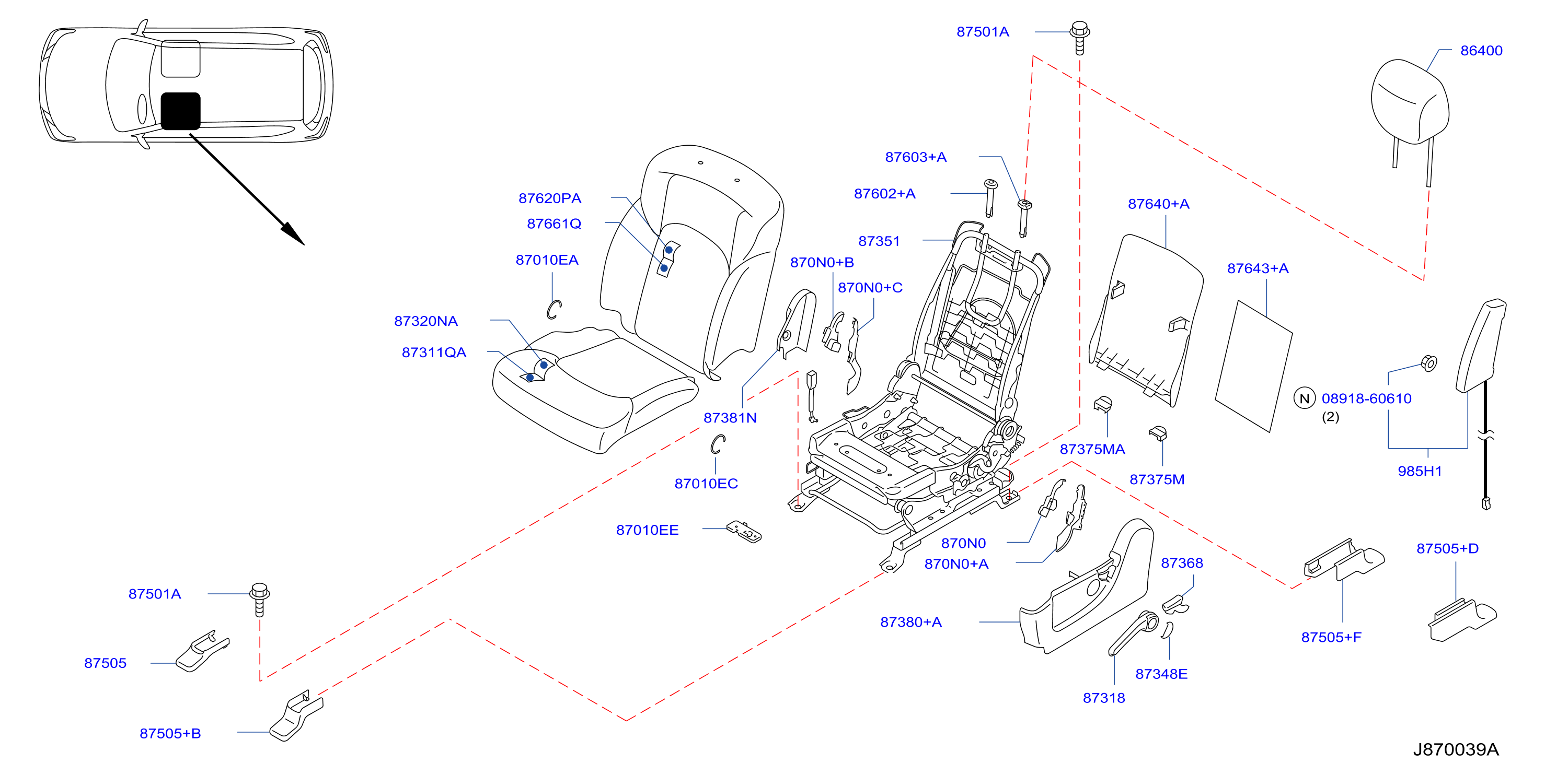 Front Seat Lh Manual Seat