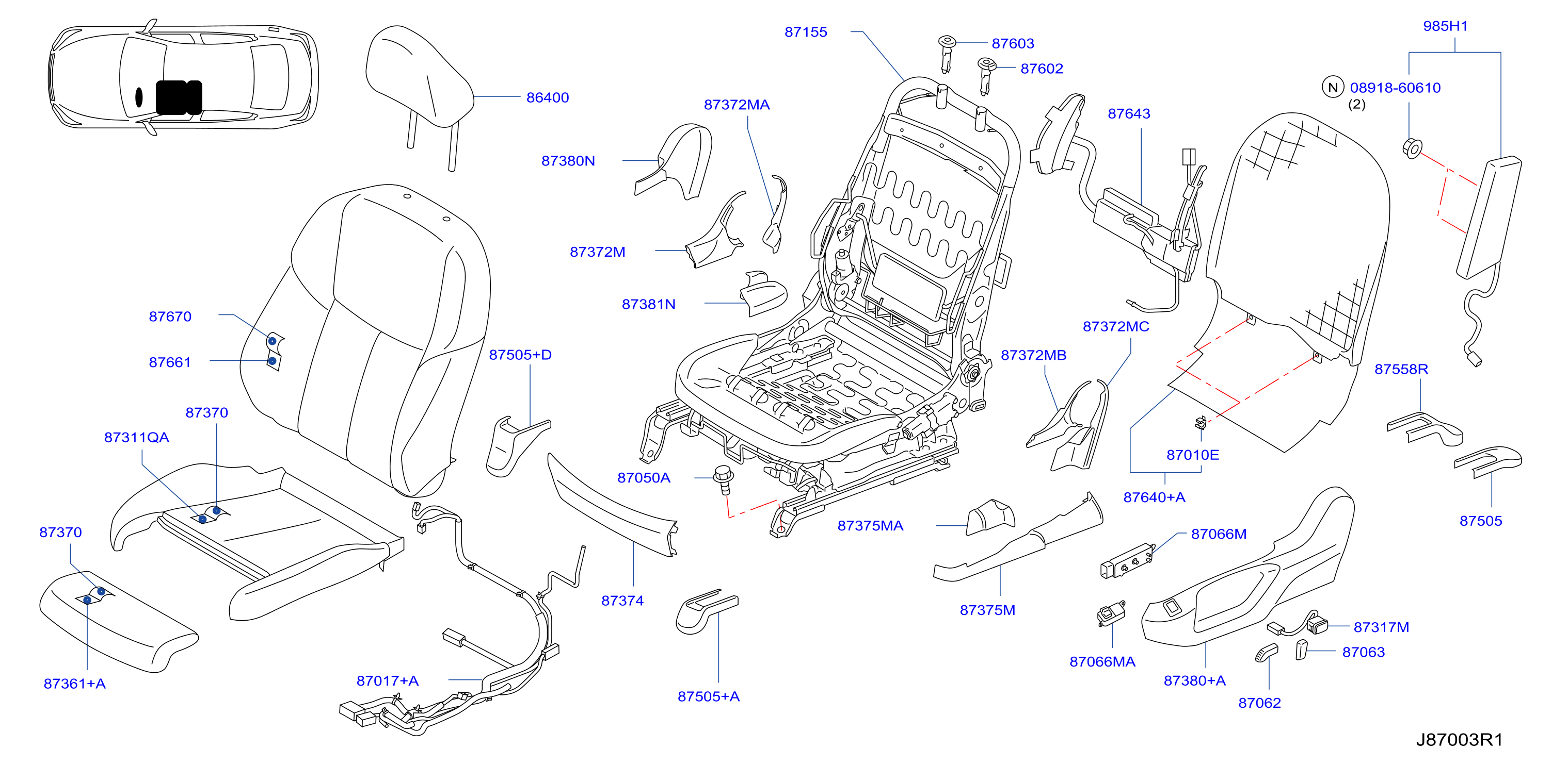 Front Seat Lh Seat Sport