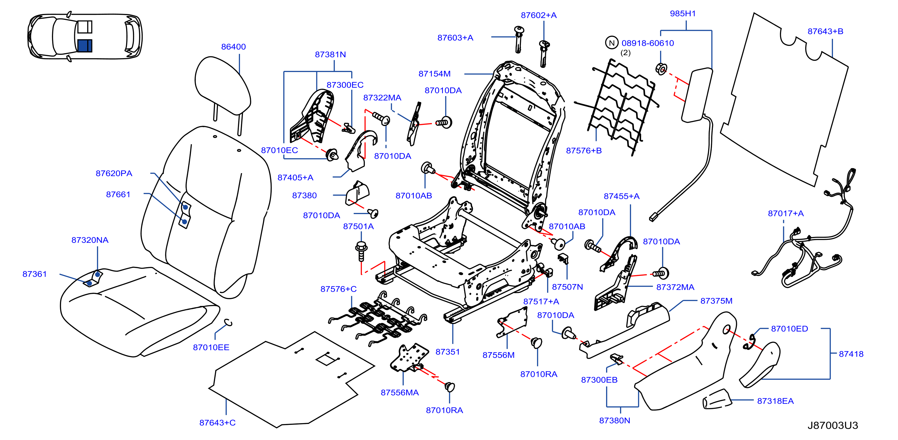 Front Seat Lh Seat W / Side Air Bag