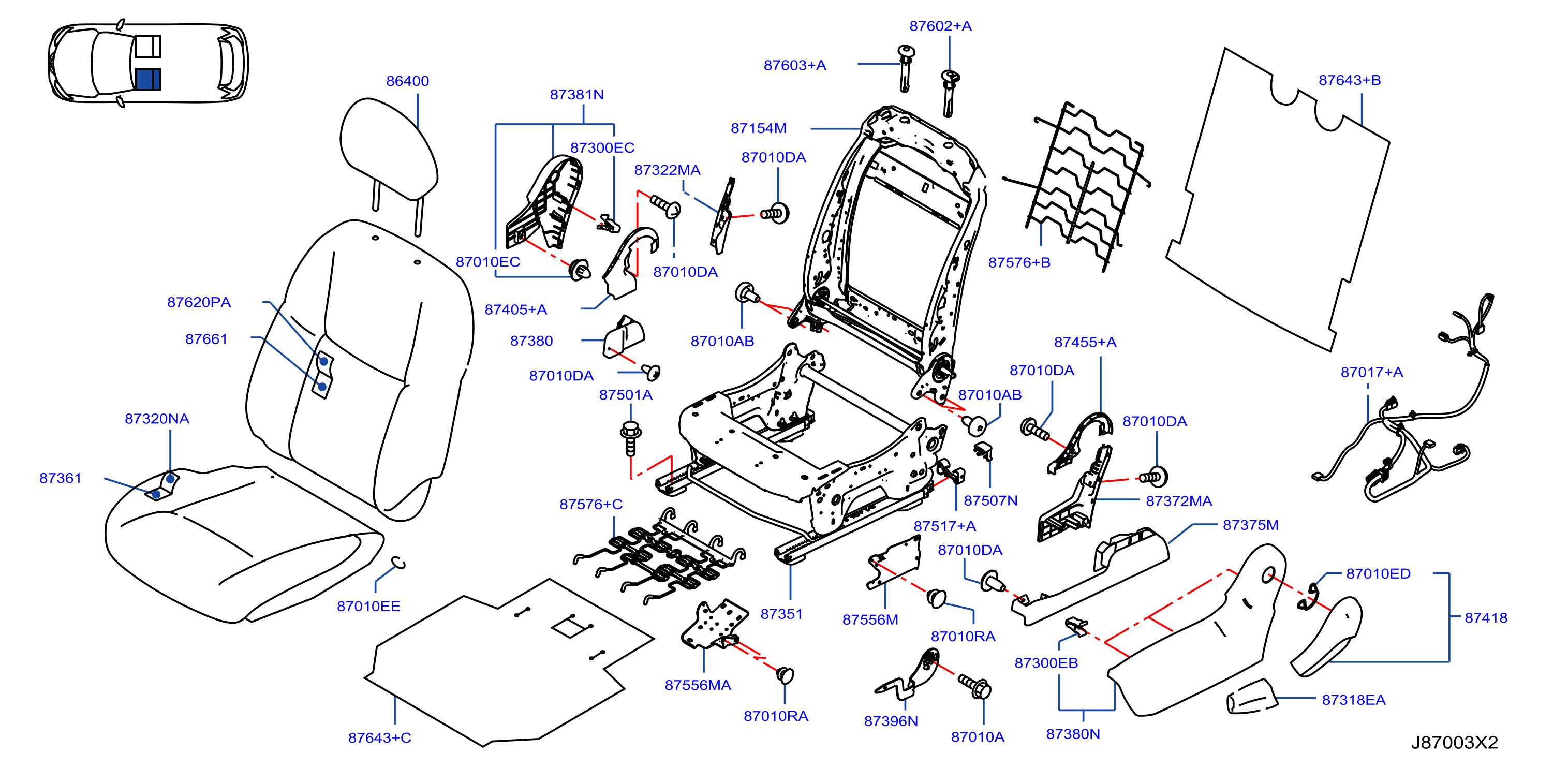 Front Seat Lh Seat W / O Side Air Bag