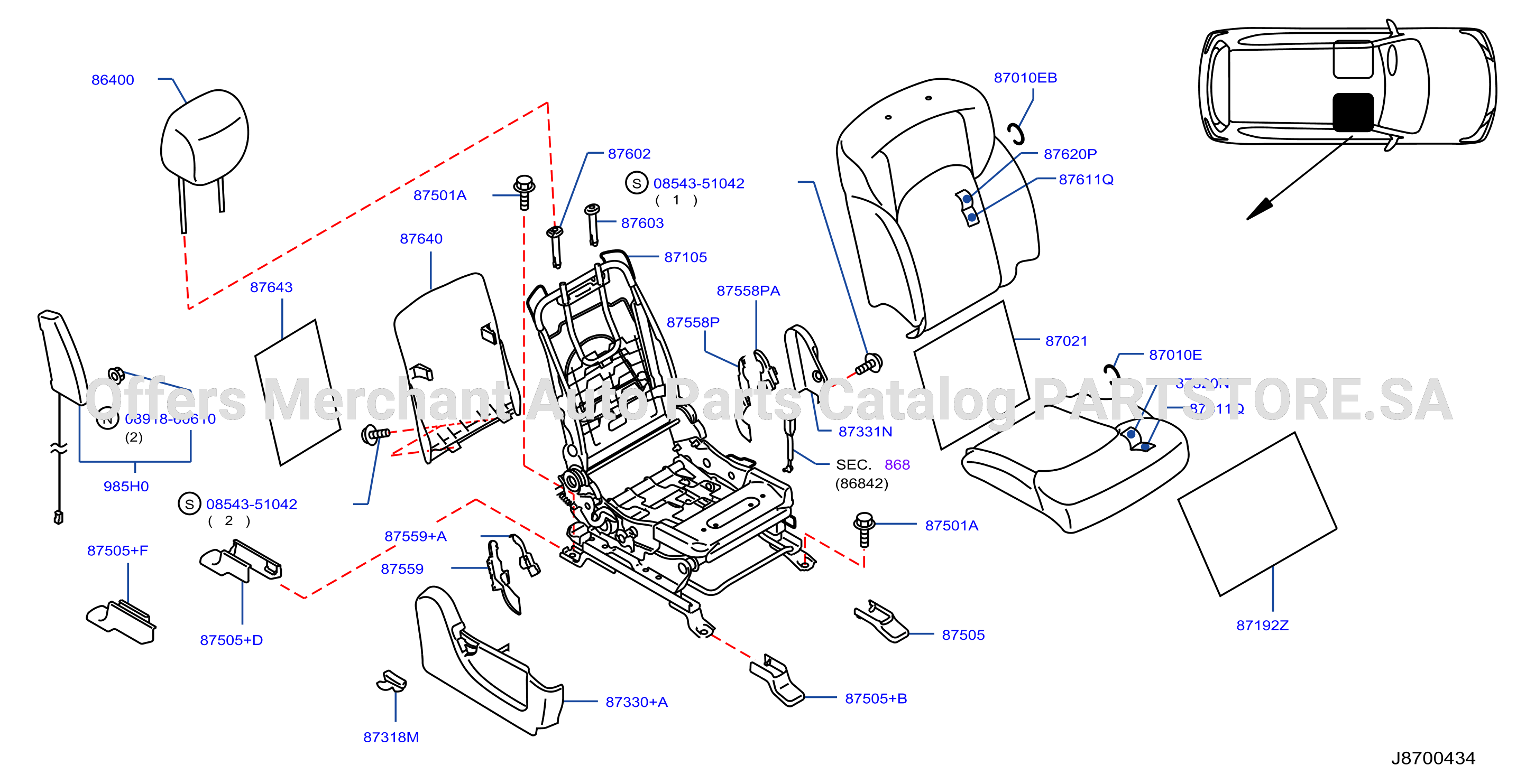 Front Seat Rh Manual Seat