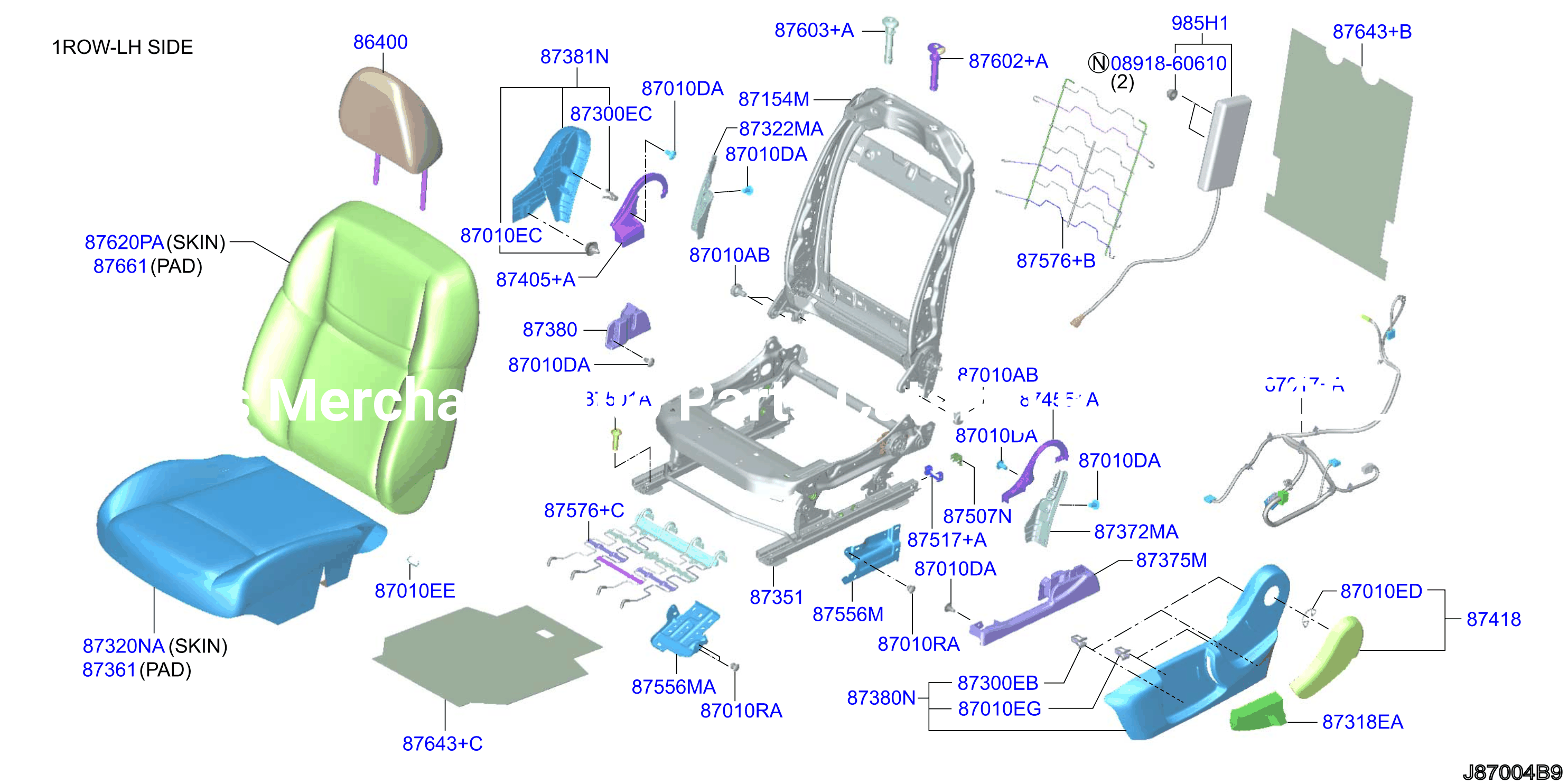 Front Seat Lh Seat W / Side Air Bag