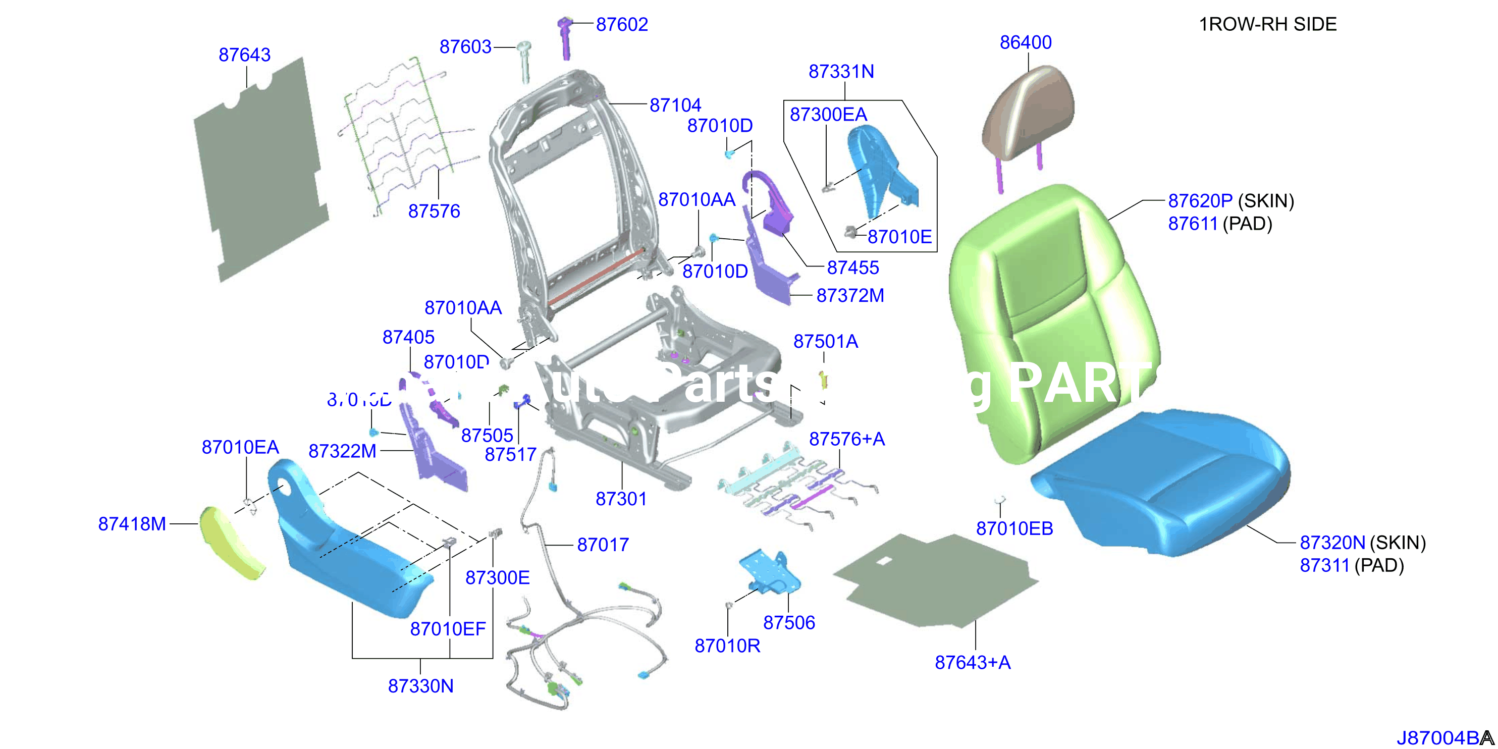 Front Seat Rh Seat W / O Side Air Bag