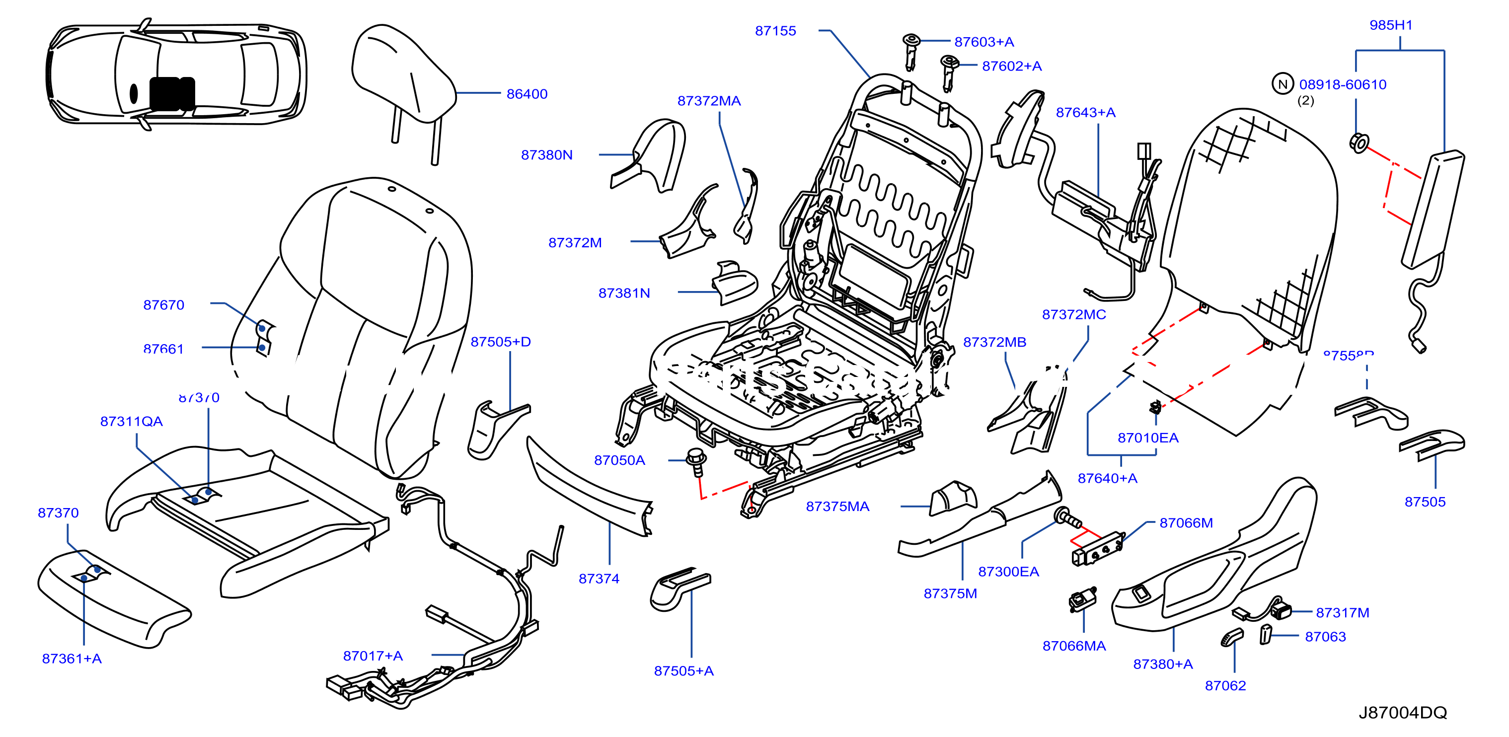 Front Seat Lh Seat Sport