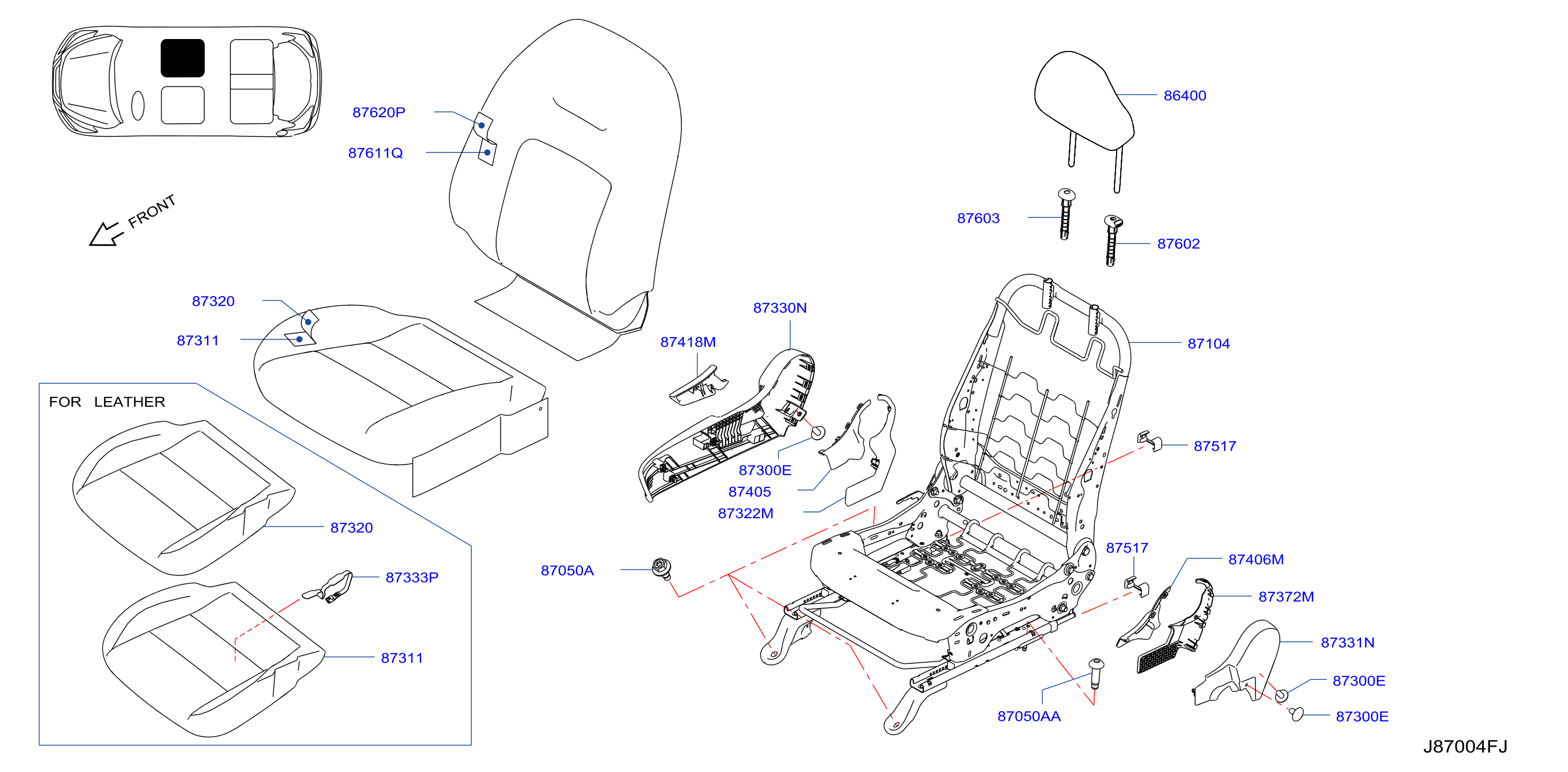 Front Seat Rh Seat W / O Side A B