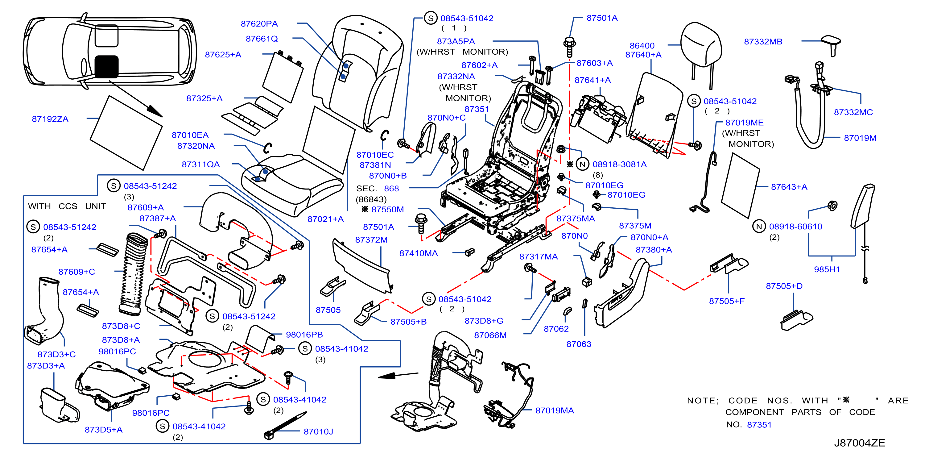 Front Seat Lh Power Heater And Ventilation System