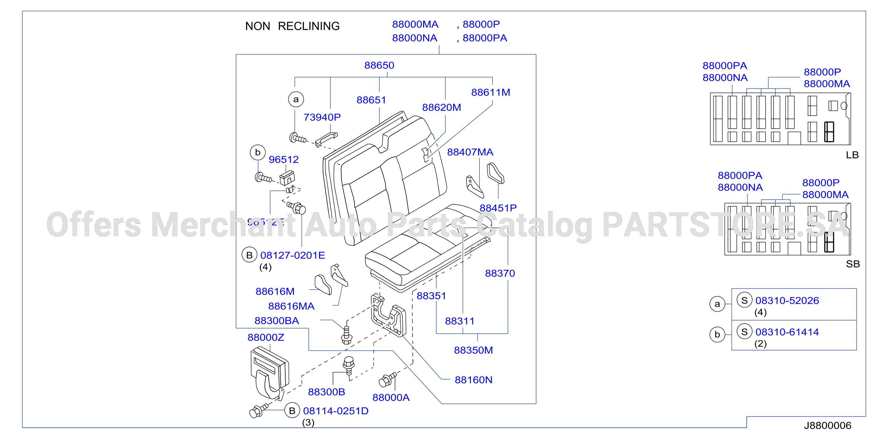 Rear Seat Double Seat A