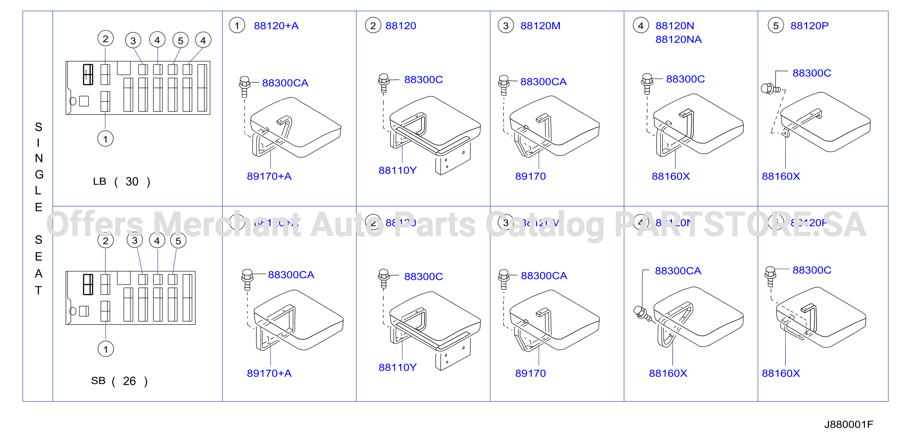 Rear Seat Single Seat A