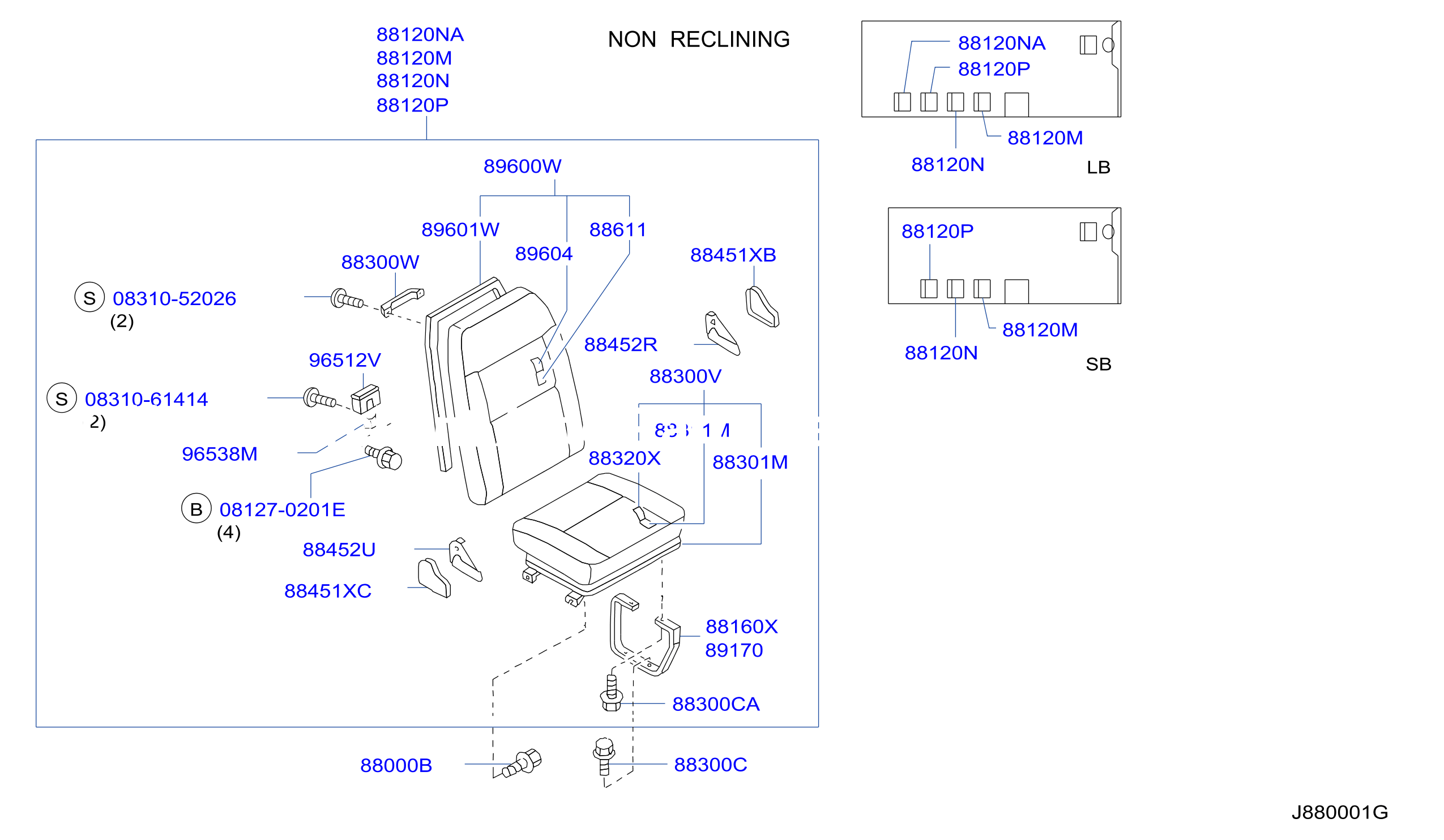 Rear Seat Single Seat A