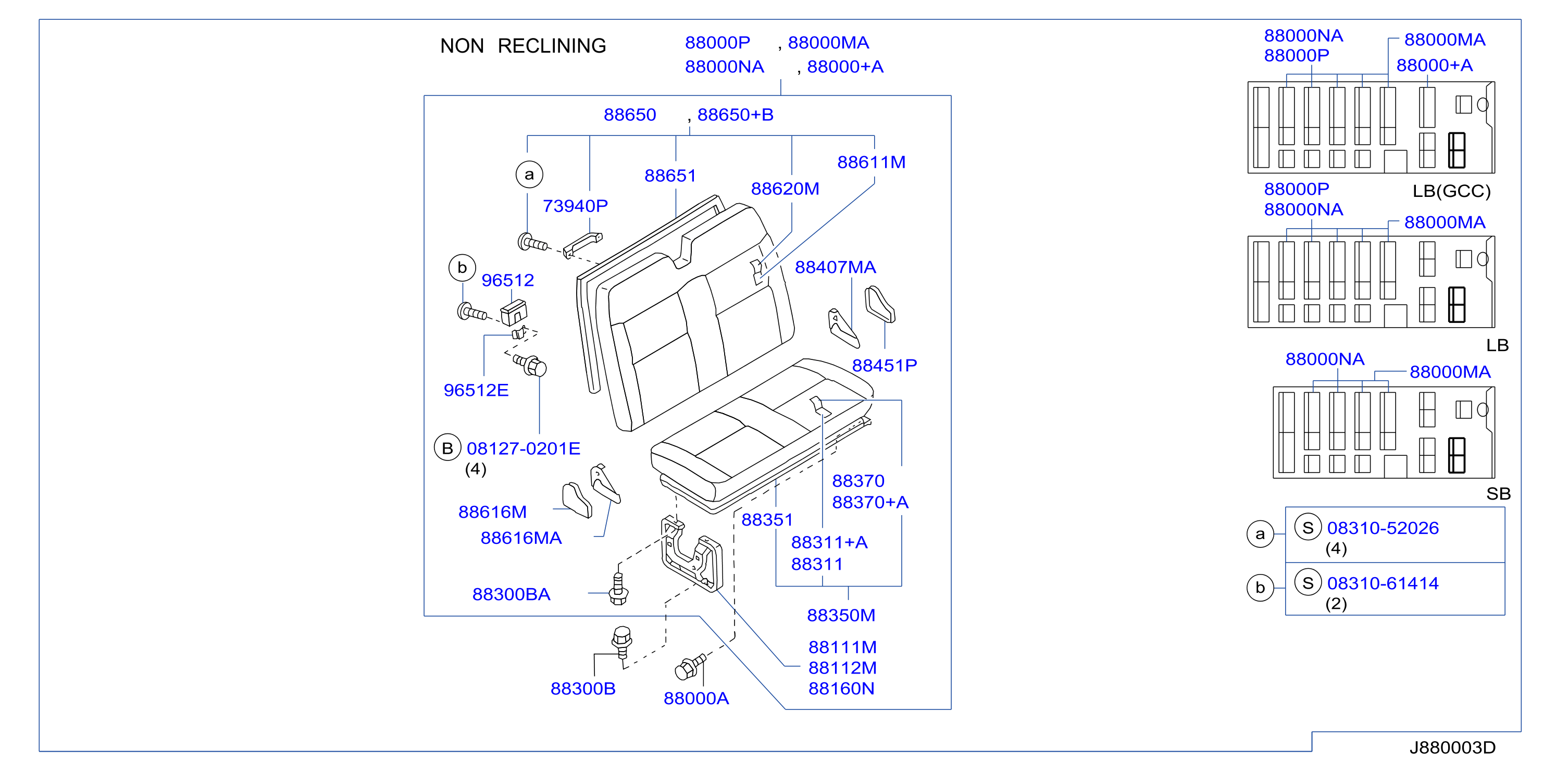 Rear Seat Strre A