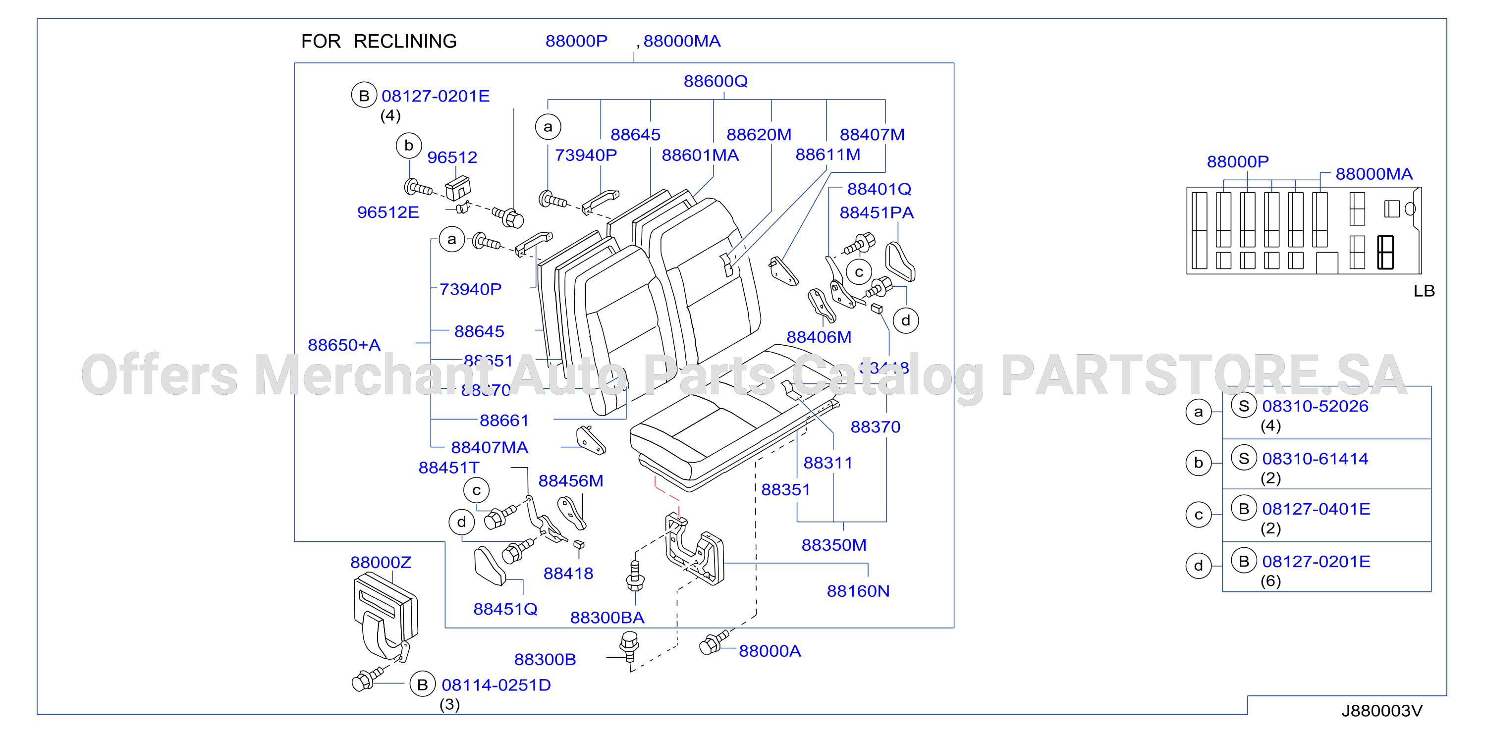 Rear Seat Double Seat A