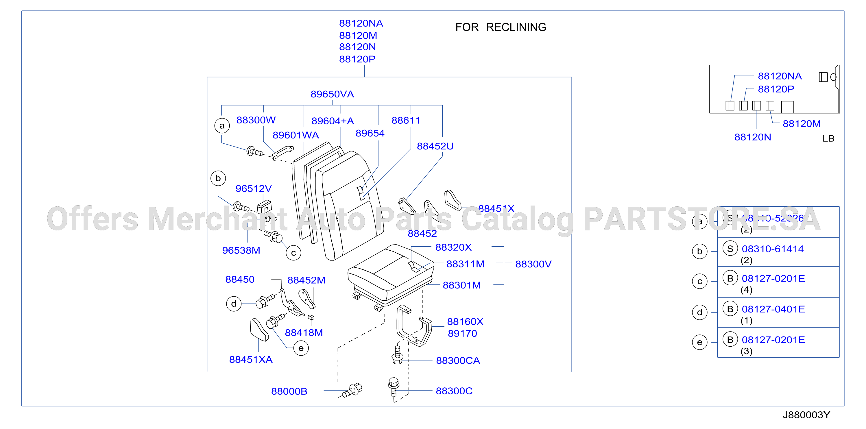 Rear Seat Single Seat A