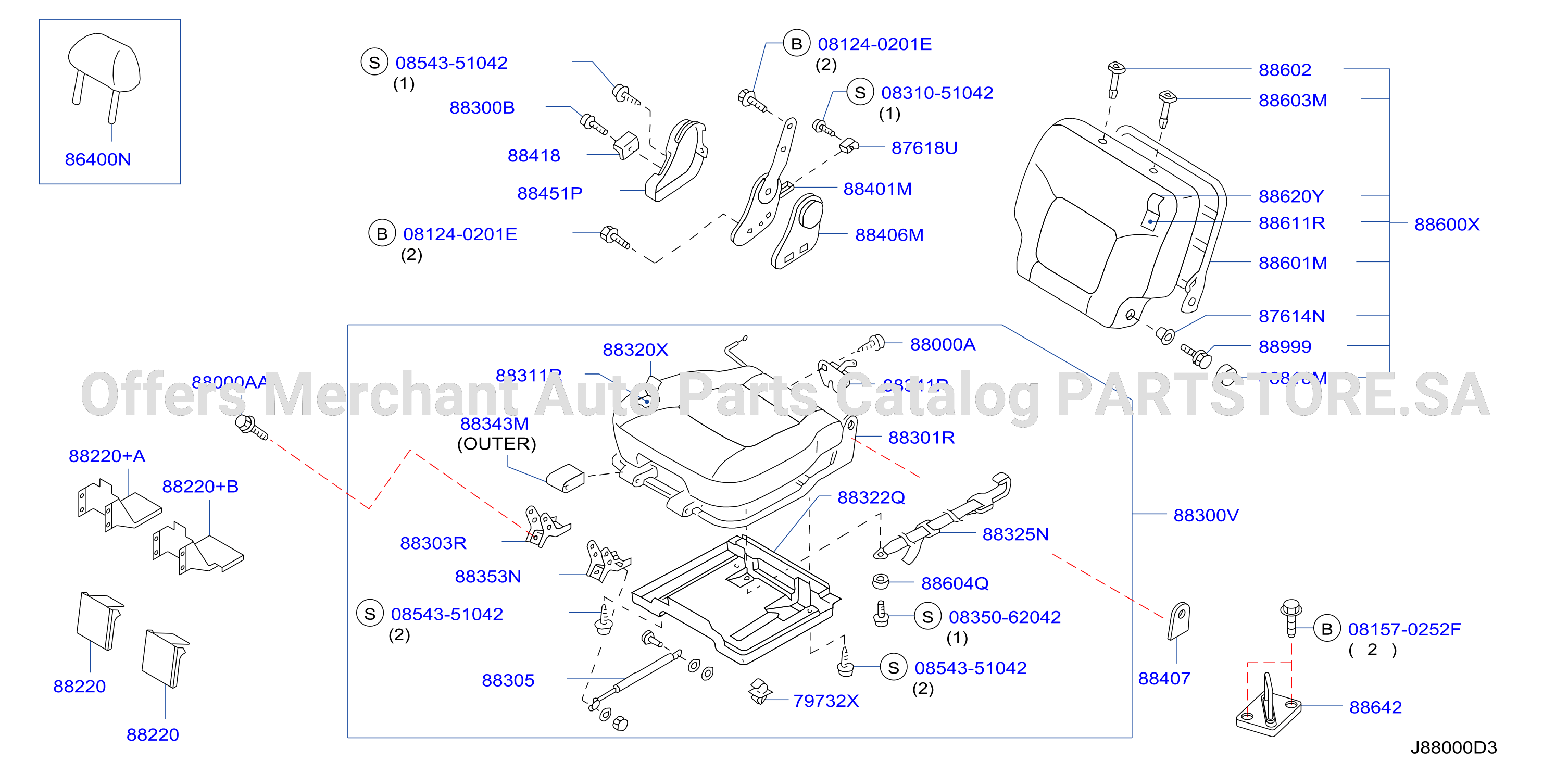 Rear Seat F / Rh W / O Seat Slide W / O Armrest