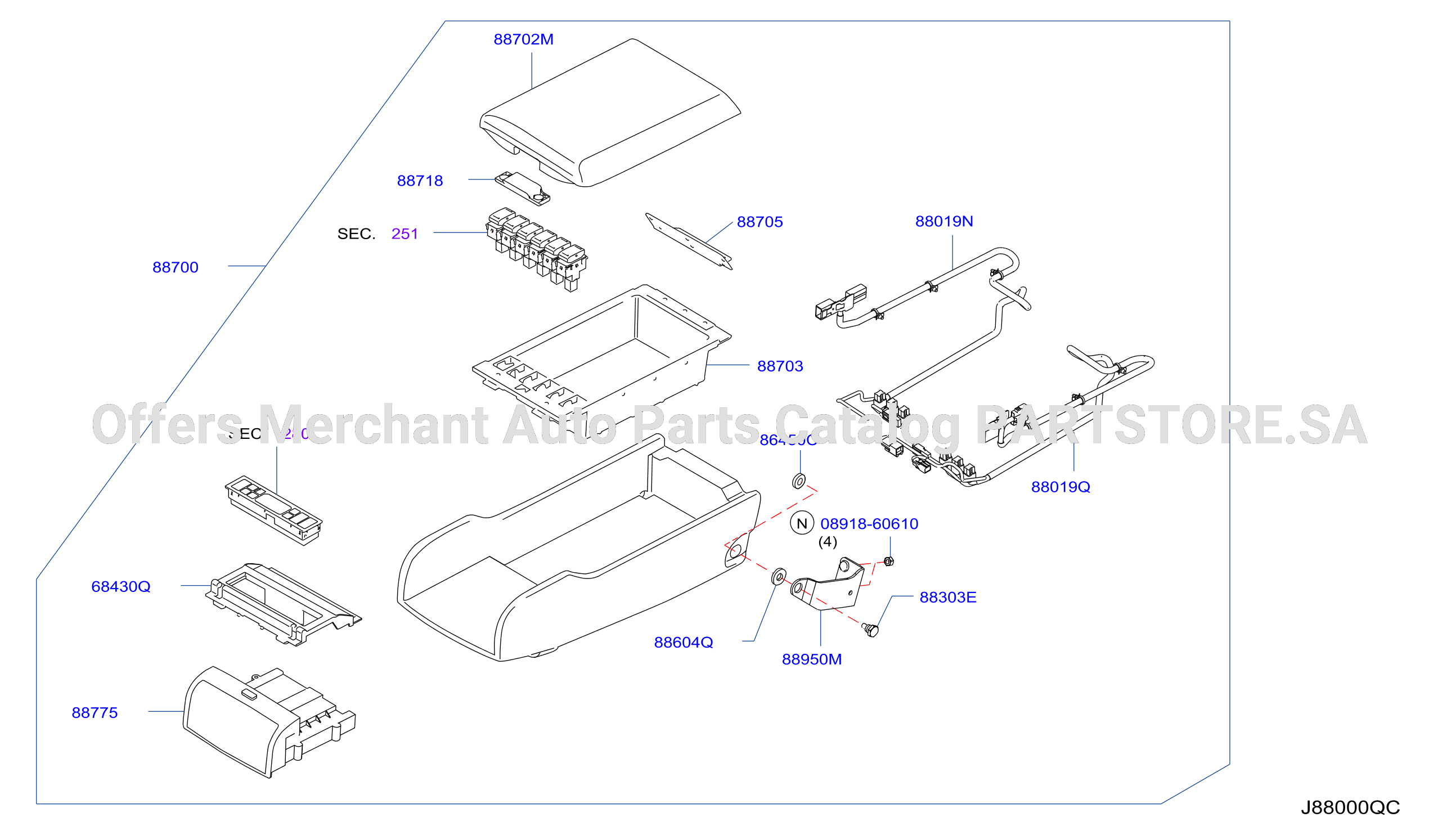 Rear Seat Armrest