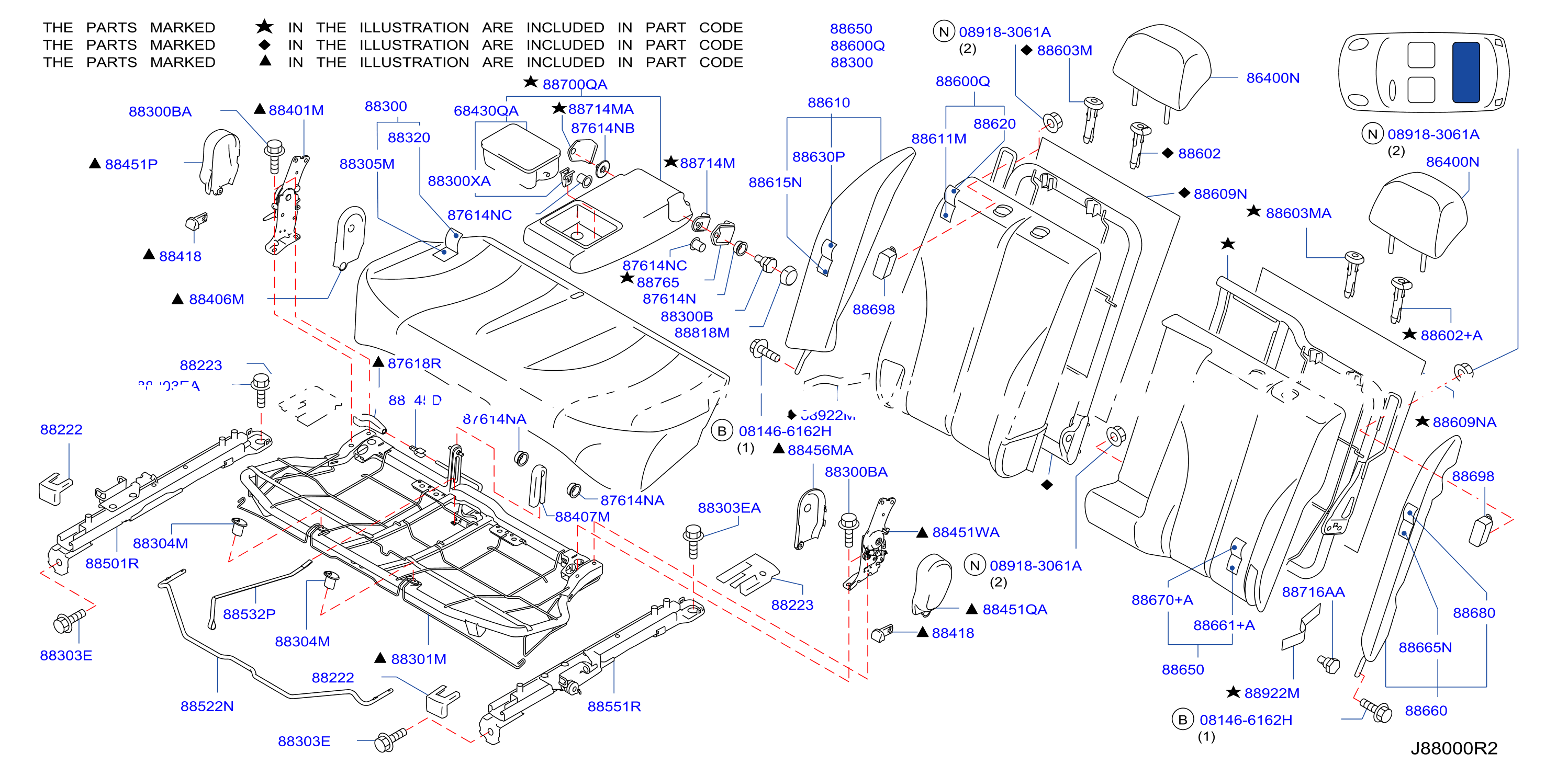 Rear Seat Hb Slide Seat