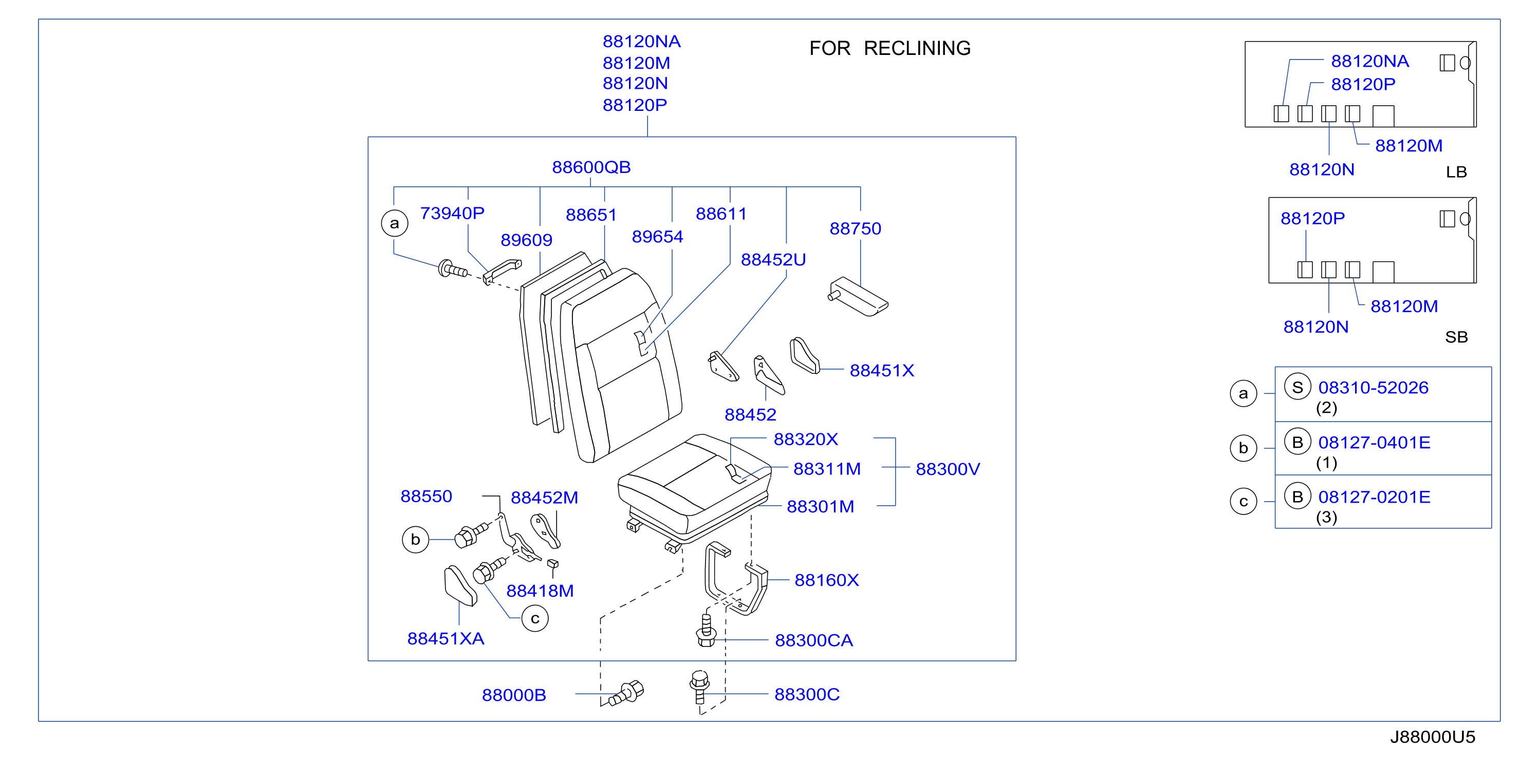 Rear Seat Single Seat A