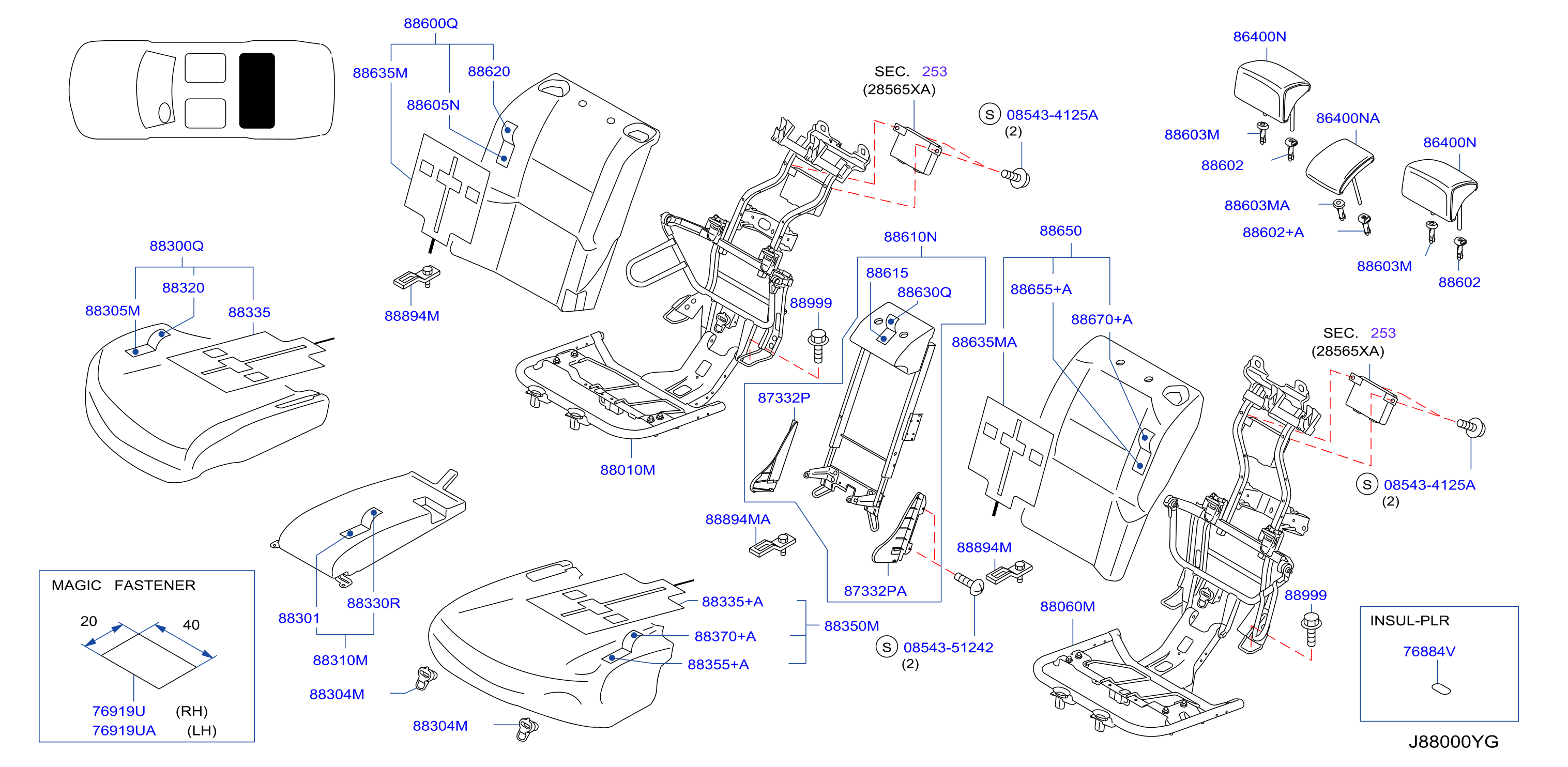 Rear Seat Leather Confort Seat