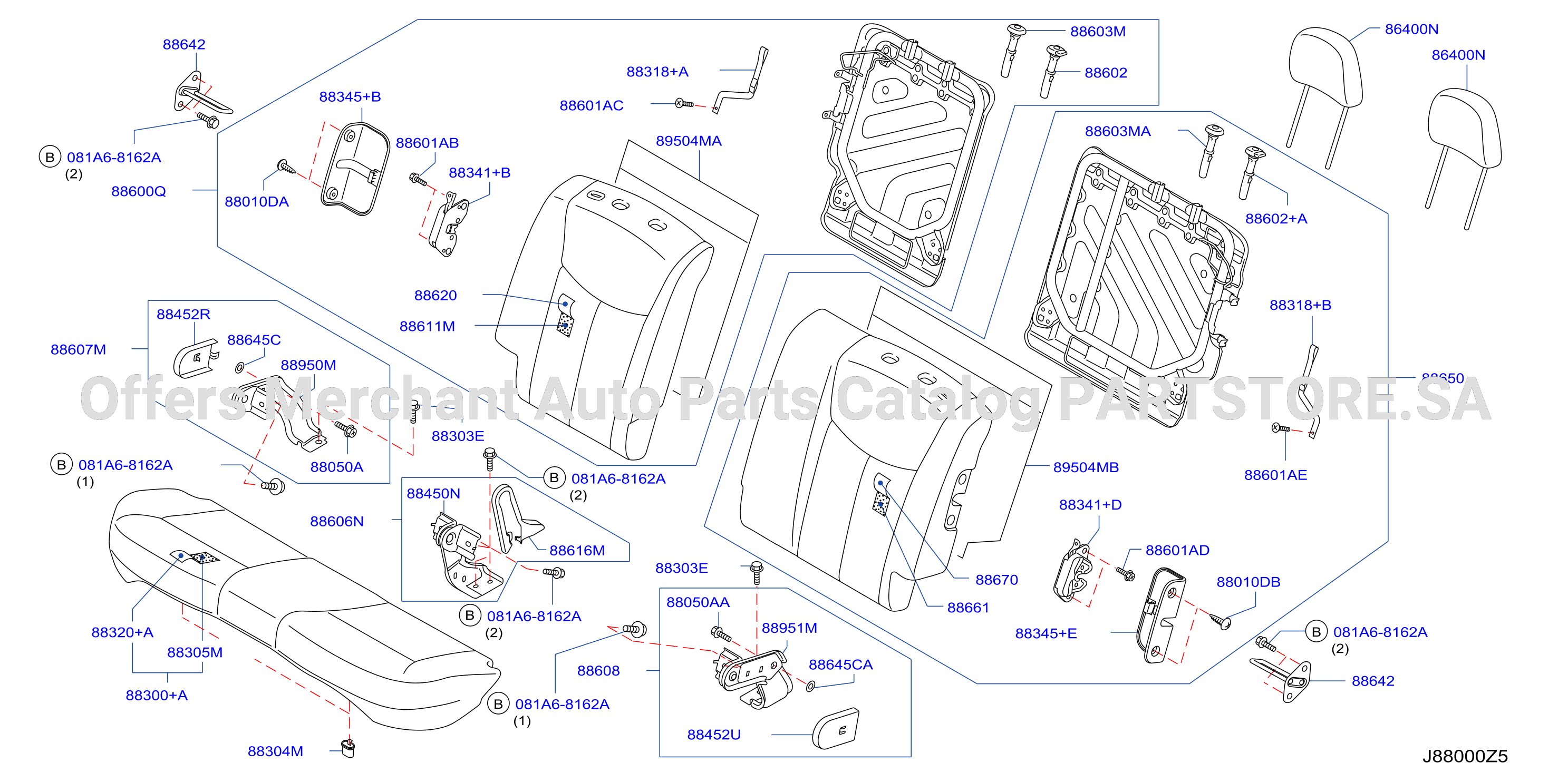 Rear Seat Split