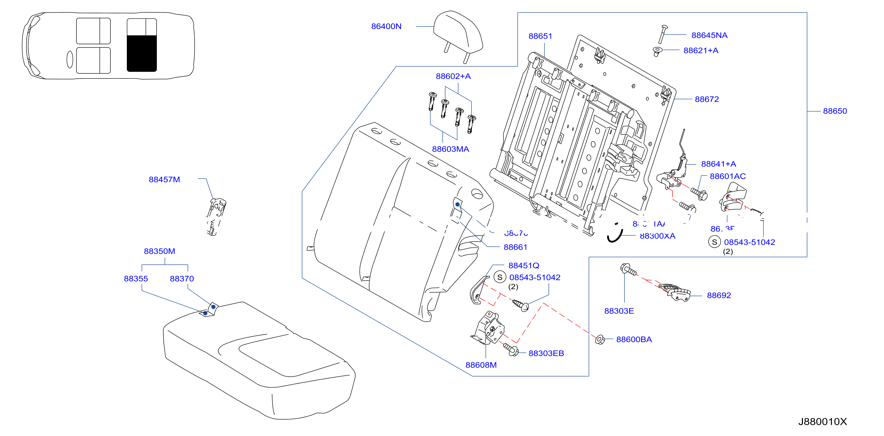 Rear Seat Lh Seat