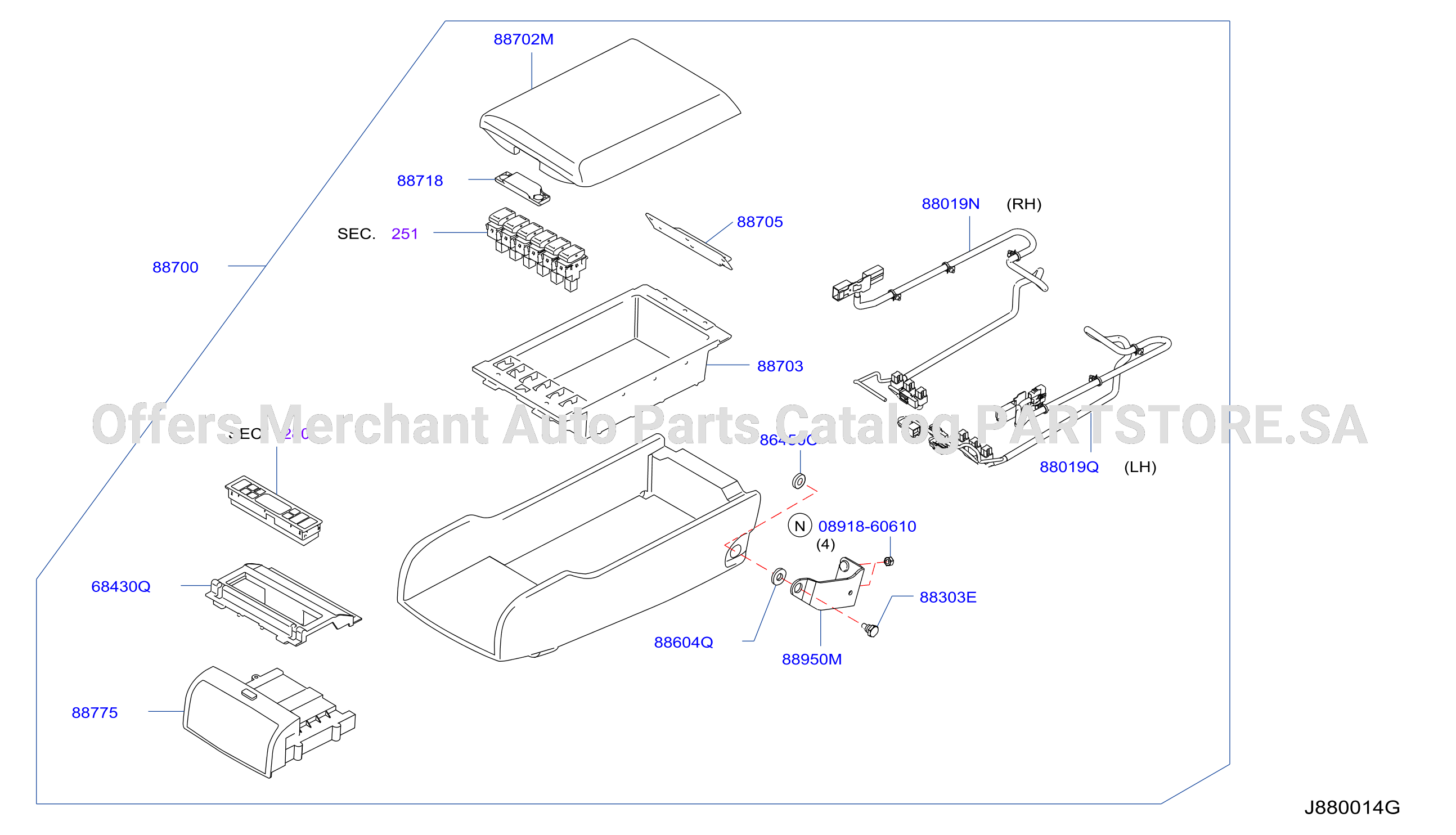 Rear Seat Confort Armrest