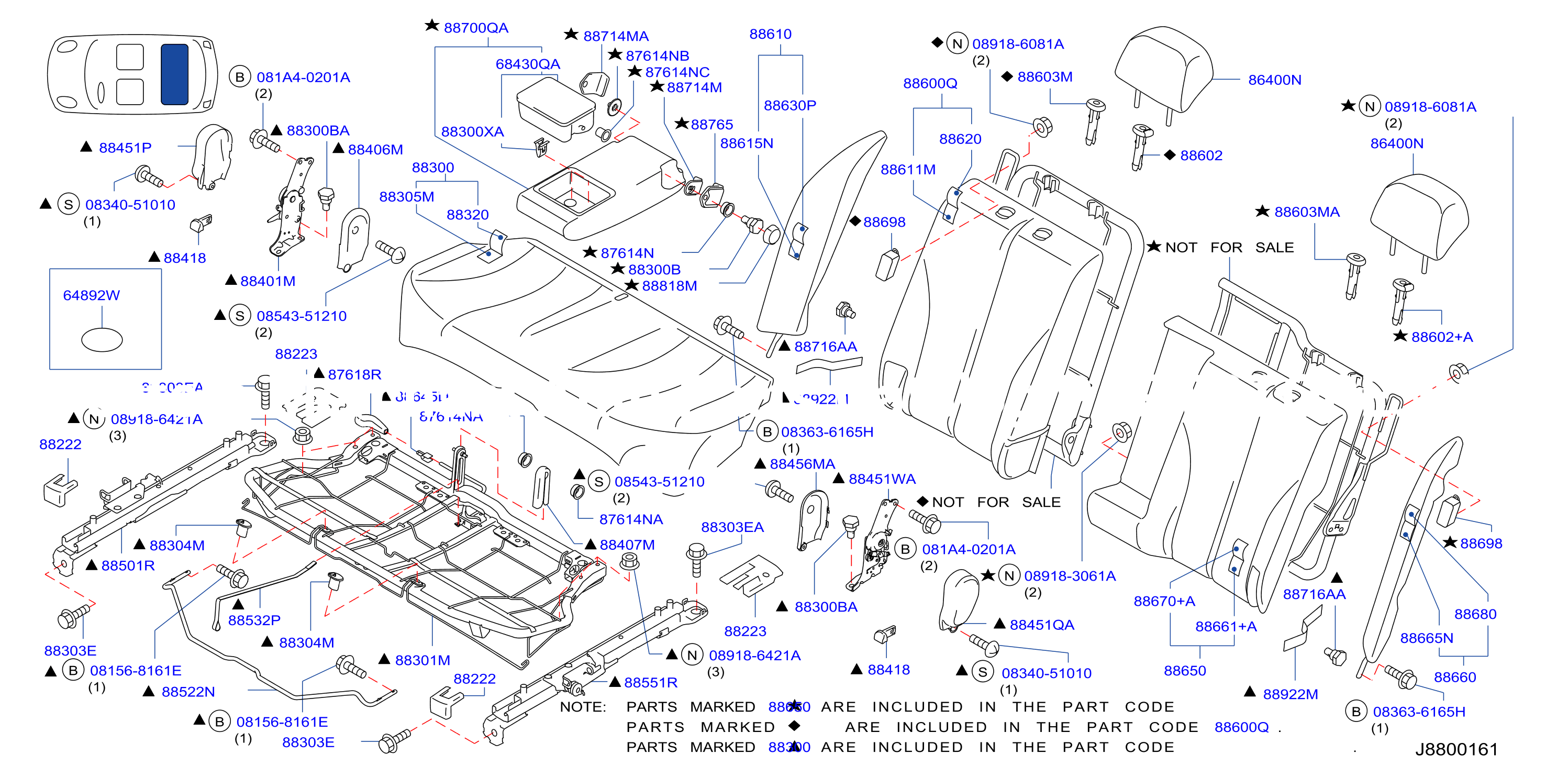 Rear Seat Hb Slide Seat