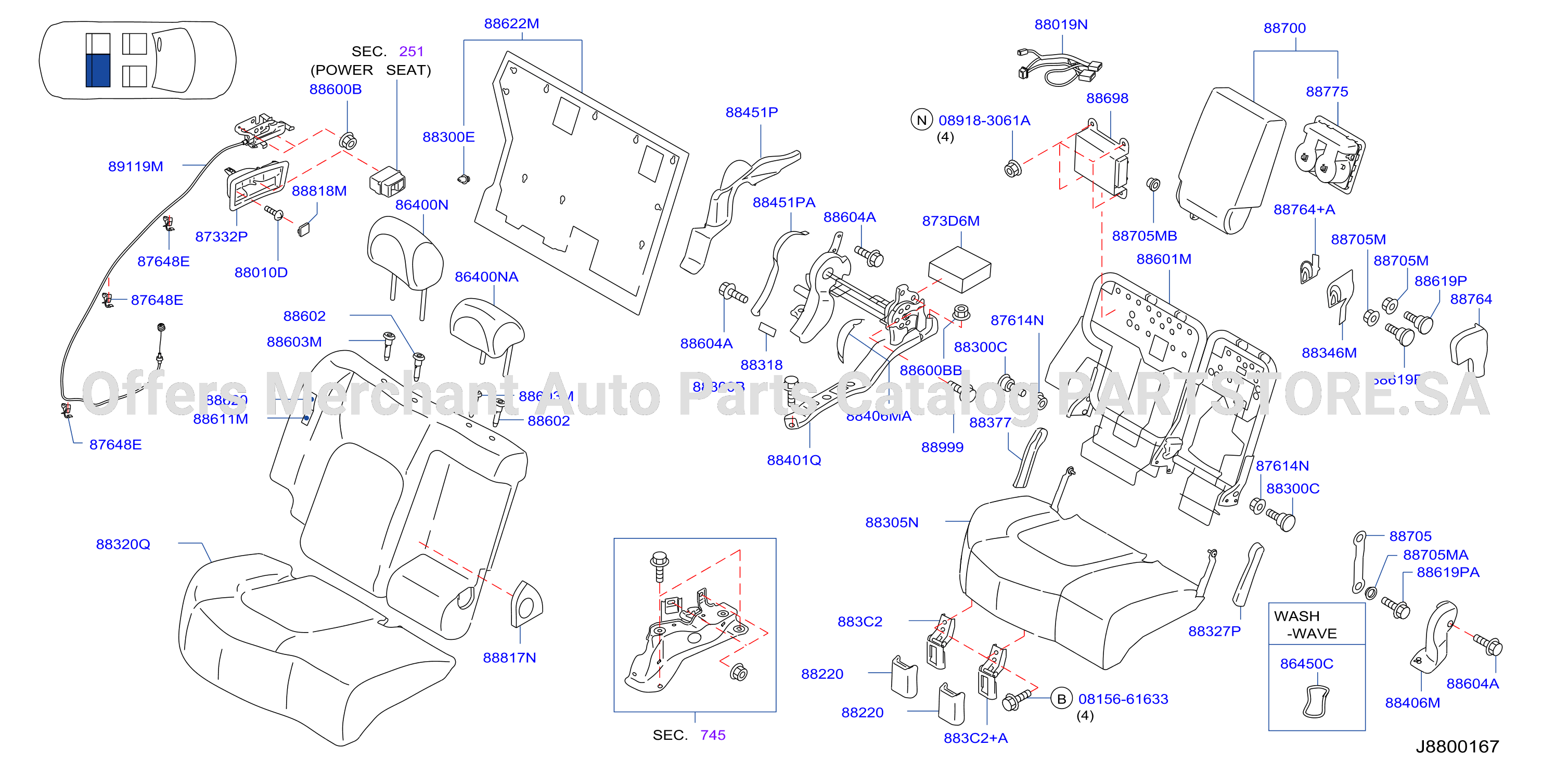 Rear Seat Rh